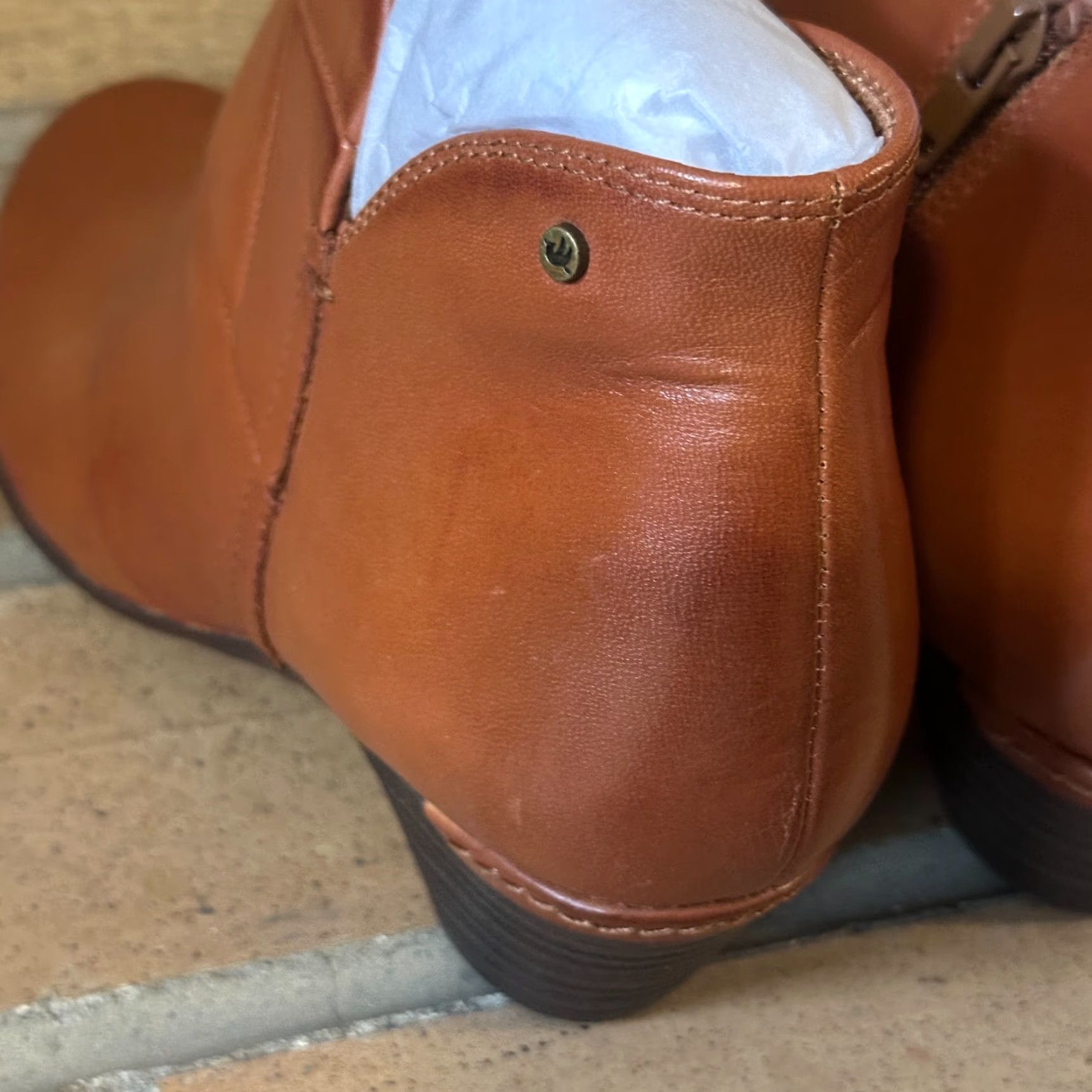 Vintage Cobb Hill Laurel Bootie Womens 7.5 Brown Leather Memory Foam Boot Shoe Size US 8 / IT 38 - 7 Thumbnail