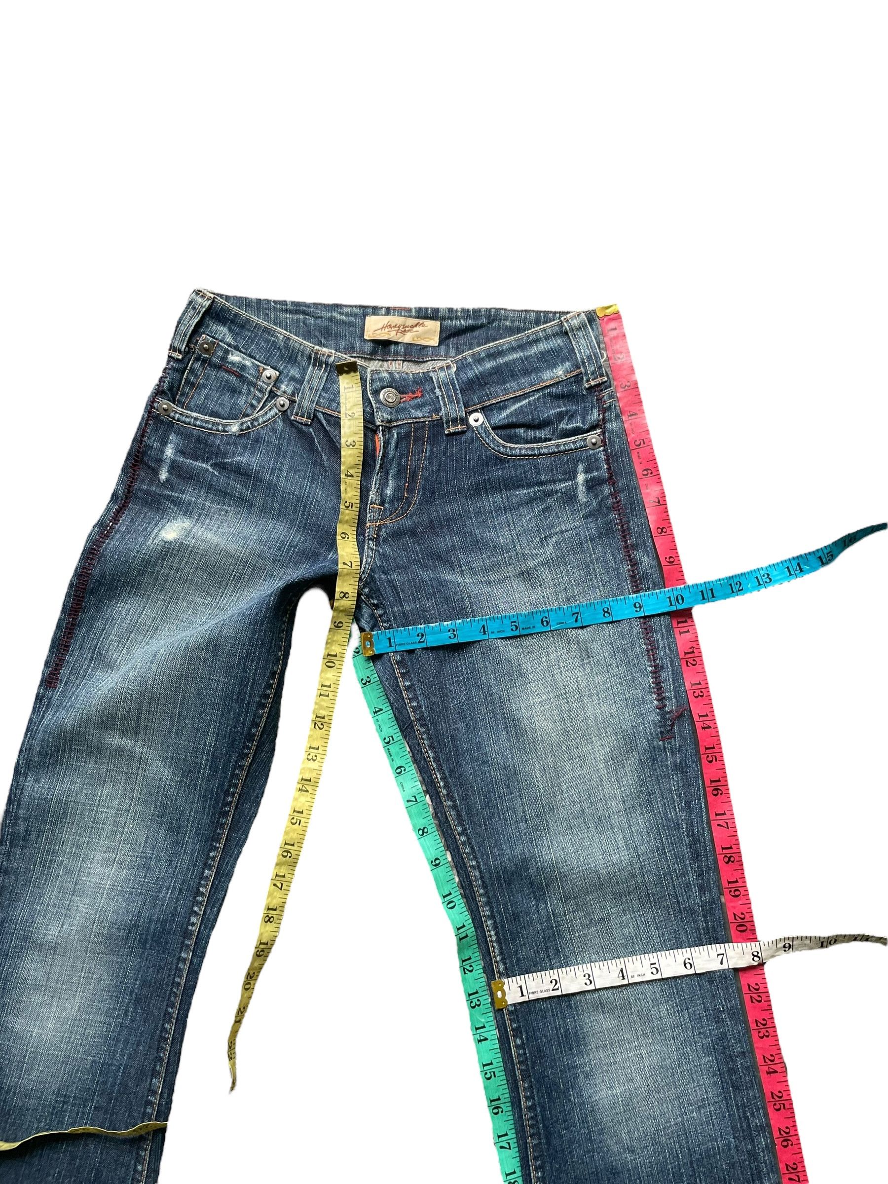 Japanese Brand Flare Honey Suckle Rose Distresed Denim Size 28" / US 6 / IT 42 - 10 Thumbnail