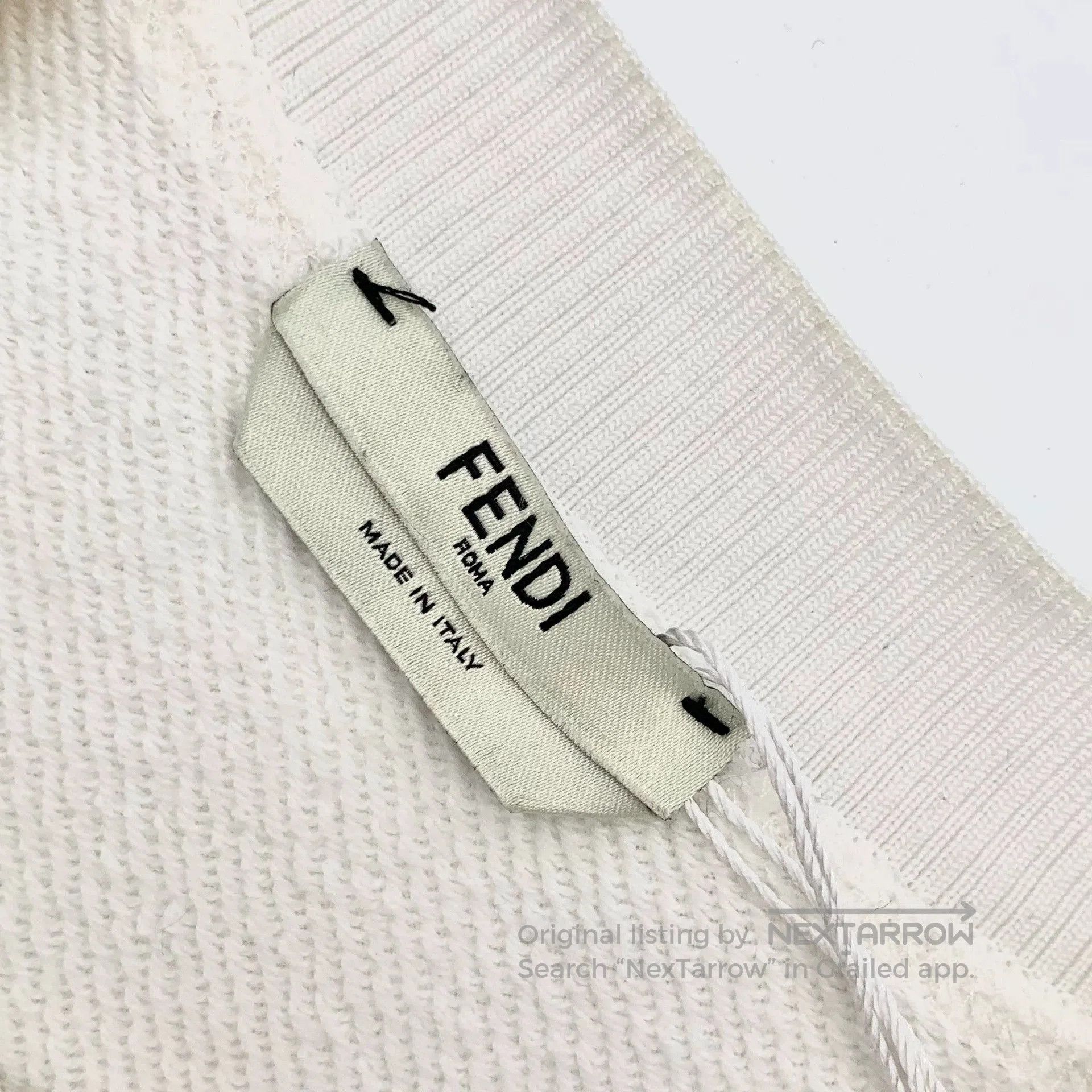 fendi women's sweatshirt in off-white color.