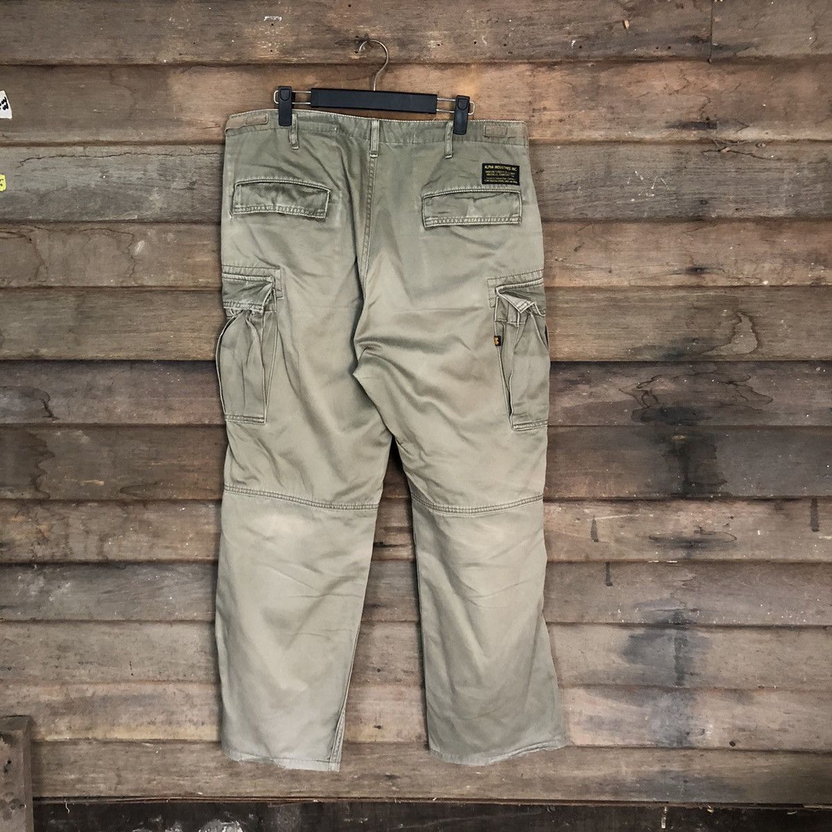 Alpha Industries DL Alpha Industries Brown Cargo Multipocket Pants #S2786 Size US 32 / EU 48 - 11 Thumbnail