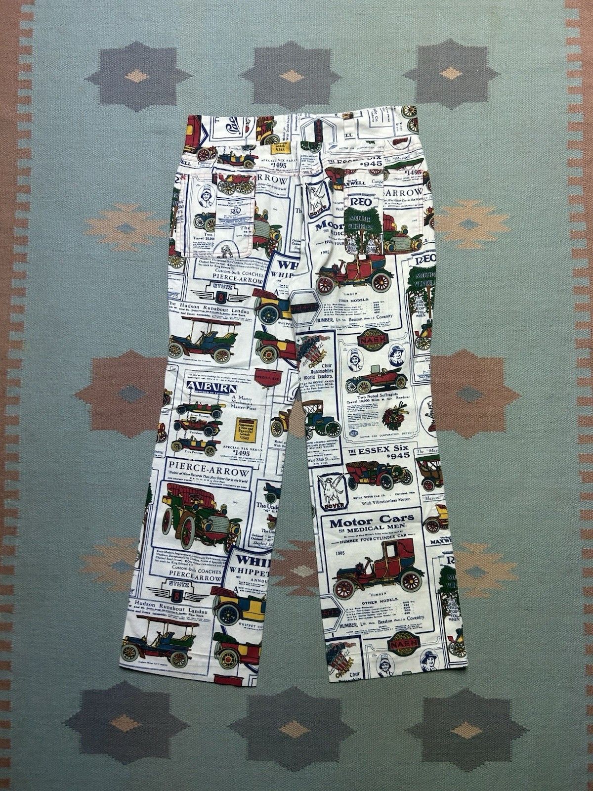 Vintage Vtg 60s bell bottom flare pants REO Oldsmobile Jeff Co 32x28 Size US 32 / EU 48 - 8 Thumbnail