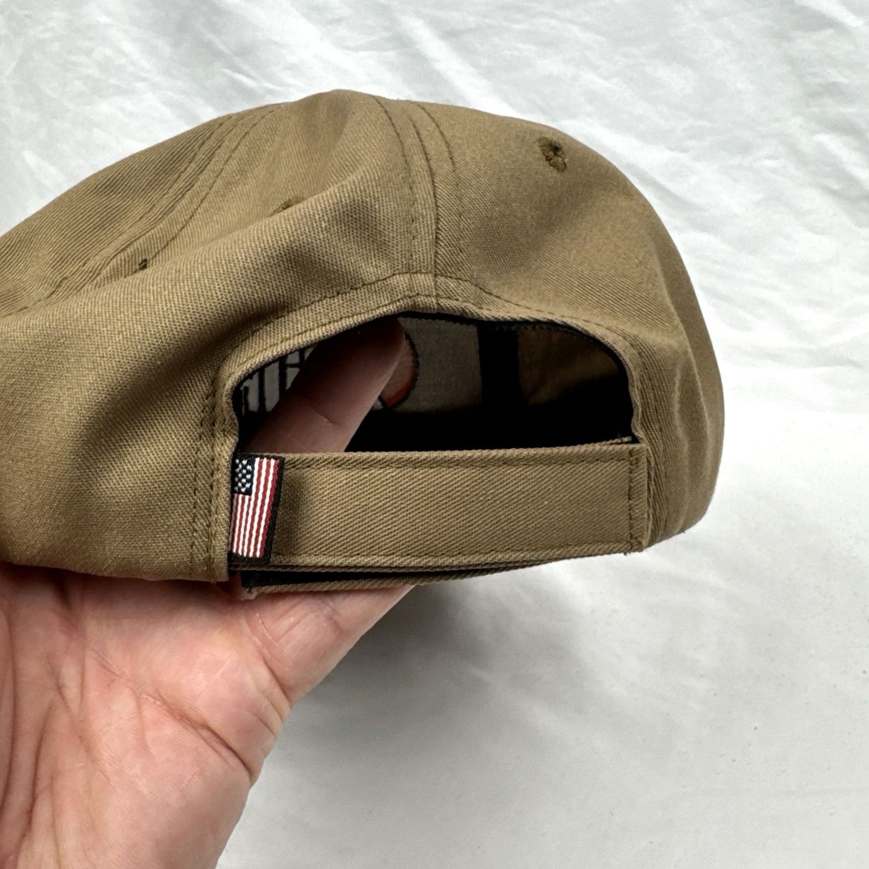 Vintage Henry Baseball Cap Hat Beige Tan Adjustable Strapback USA HenrY Repeating Arms Co Made In USA Hat Cap Tan Beige Adjustable Strap Size ONE SIZE - 7 Thumbnail