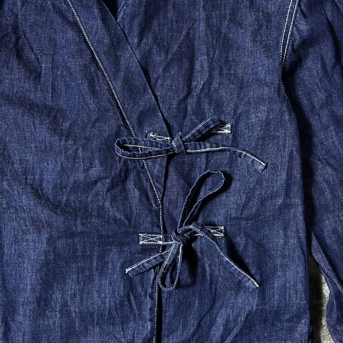 Kenzo Kenzo - SS/18 - Indigo Denim Wrap Kimono Jacket Size XS / US 0-2 / IT 36-38 - 5 Thumbnail