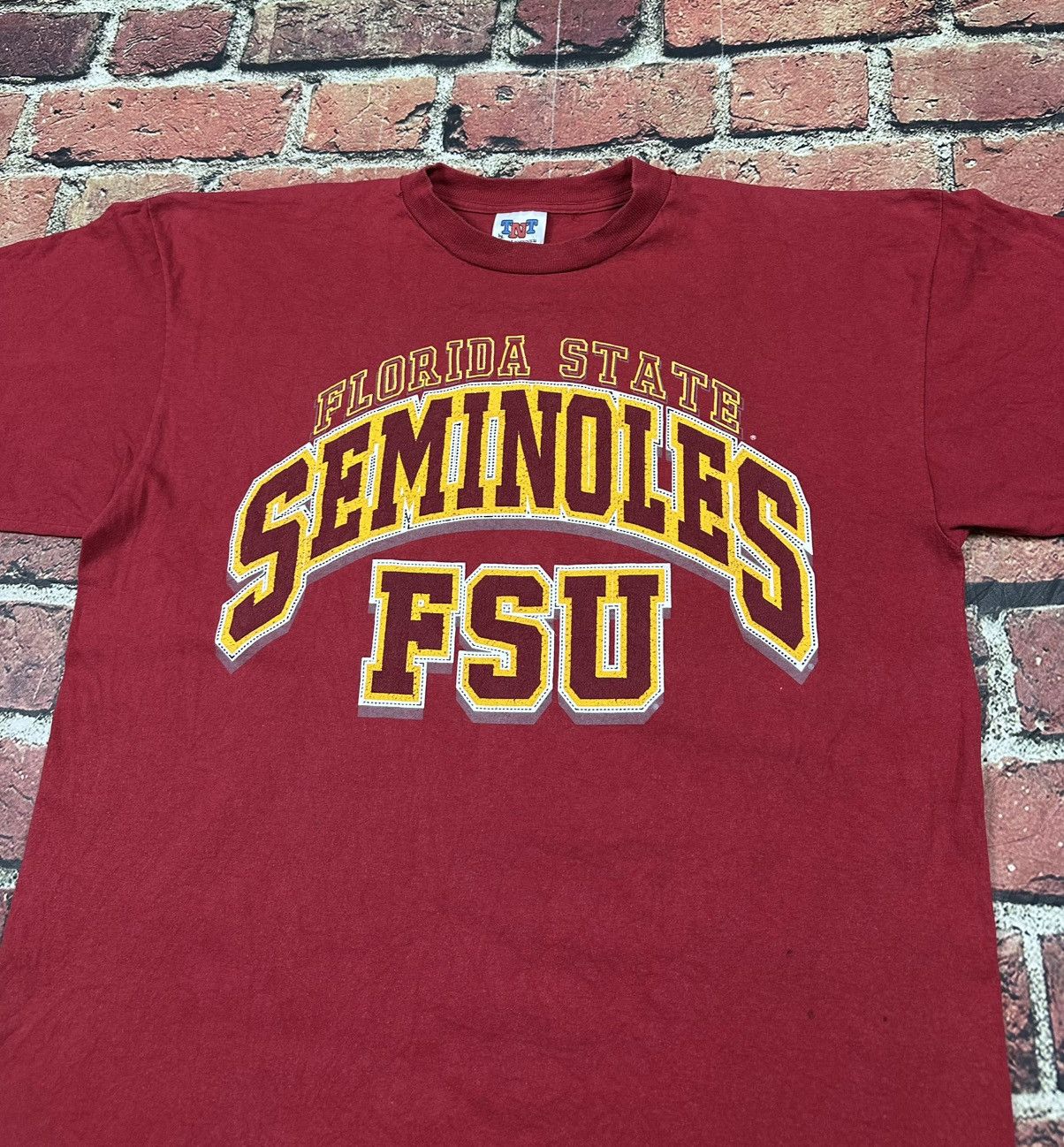 NCAA Vintage Floroida State Seminoles FSU T Shirt Single Stitch Size US XL / EU 56 / 4 - 2 Thumbnail
