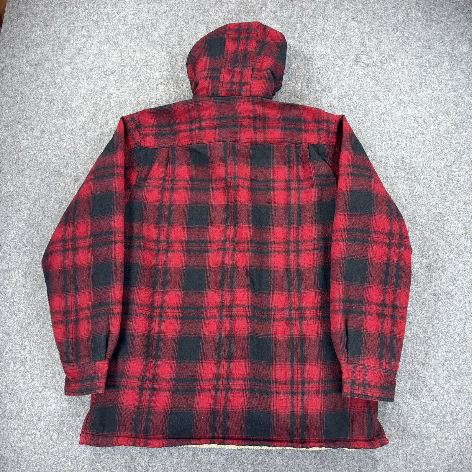 Wolverine Wolverine Sherpa Lined Hooded Flannel Jacket Red Plaid Sz. M Size US M / EU 48-50 / 2 - 4 Thumbnail