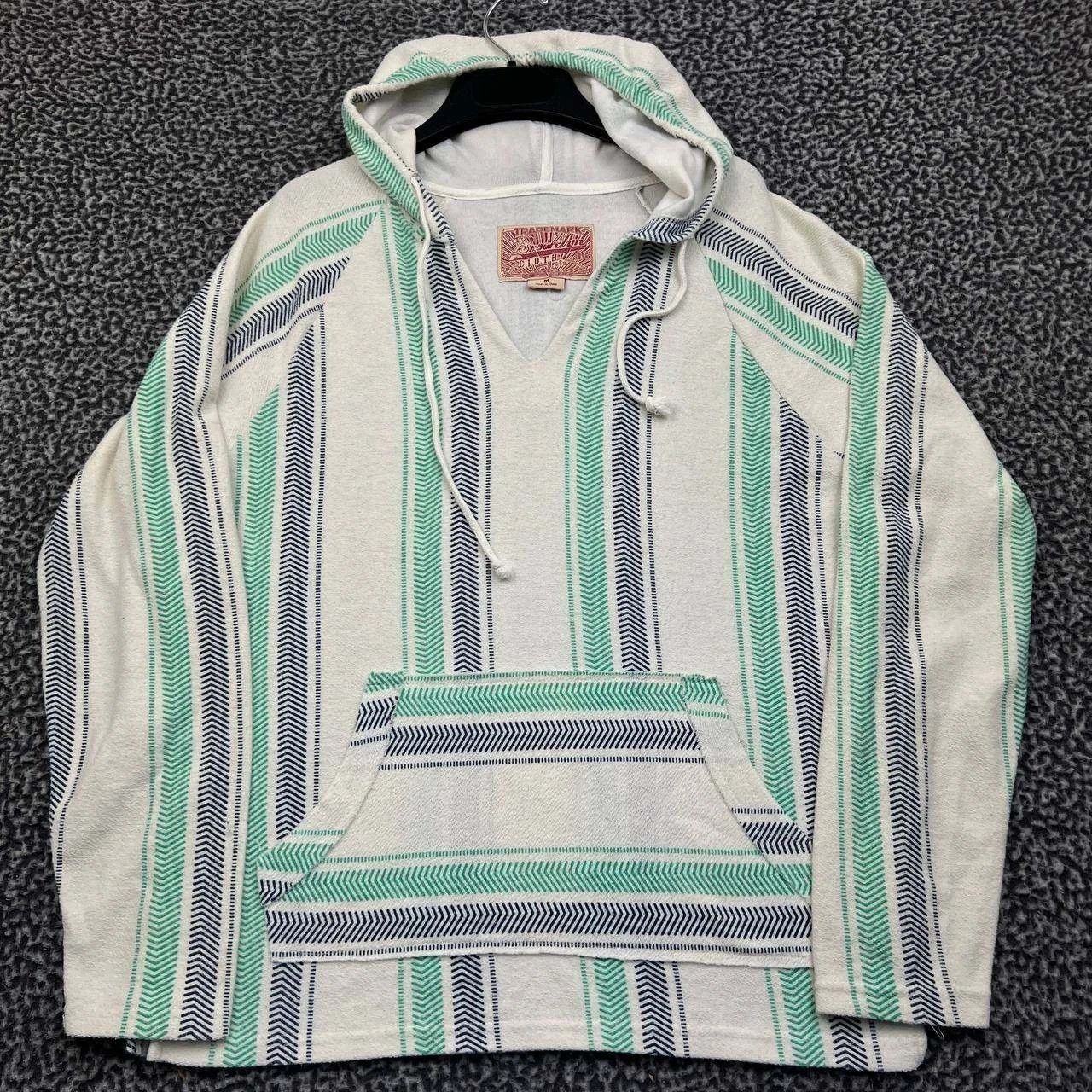 Brooklyn Cloth Brooklyn Cloth Baja Hoodie Men Striped Poncho Pocket M Size US M / EU 48-50 / 2 - 1 Thumbnail