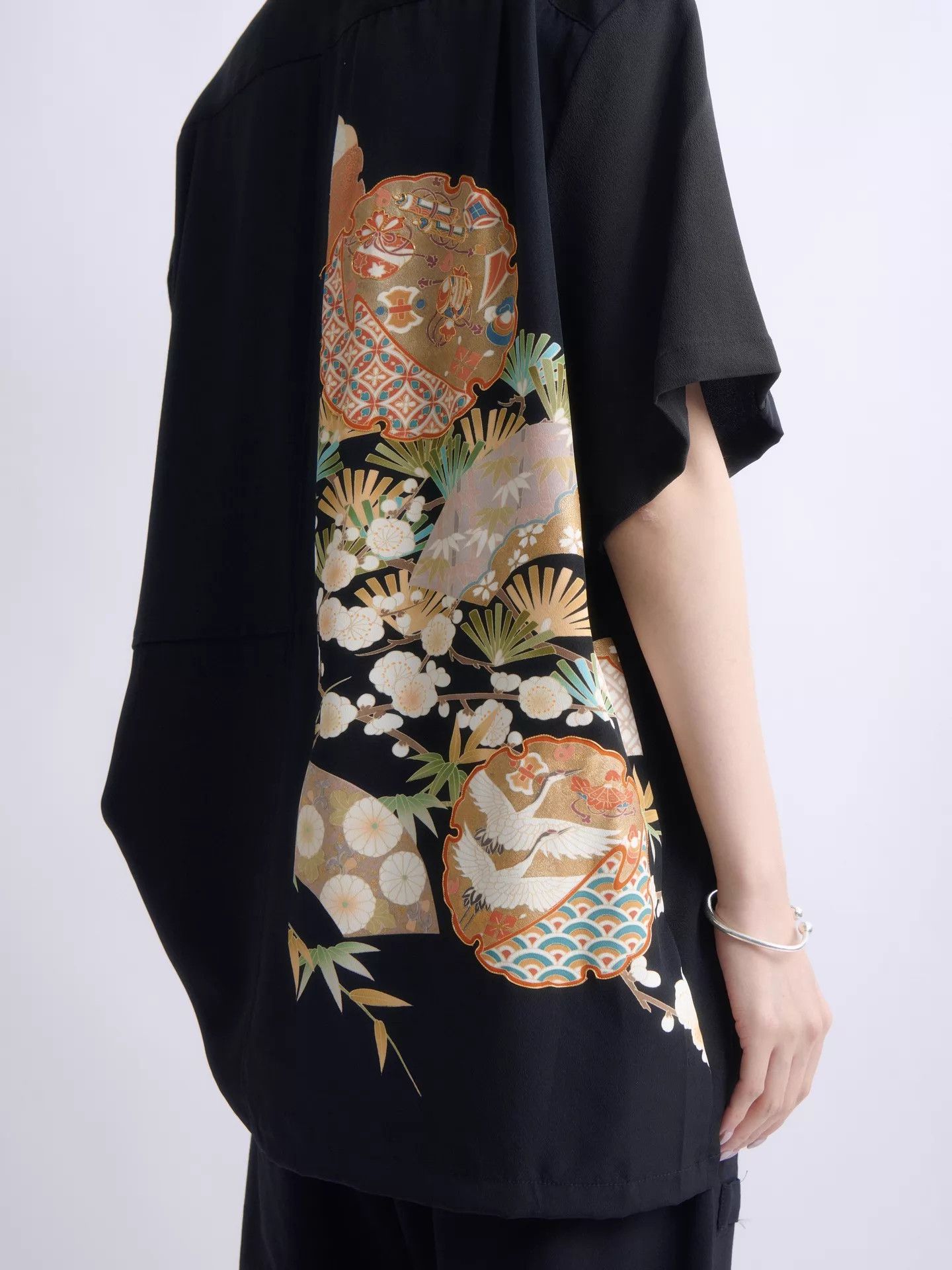 Aviva Jifei Xue Aviva Jifei Xue Antique Kimono Silk Patchwork Shirt Size US L / EU 52-54 / 3 - 6 Thumbnail