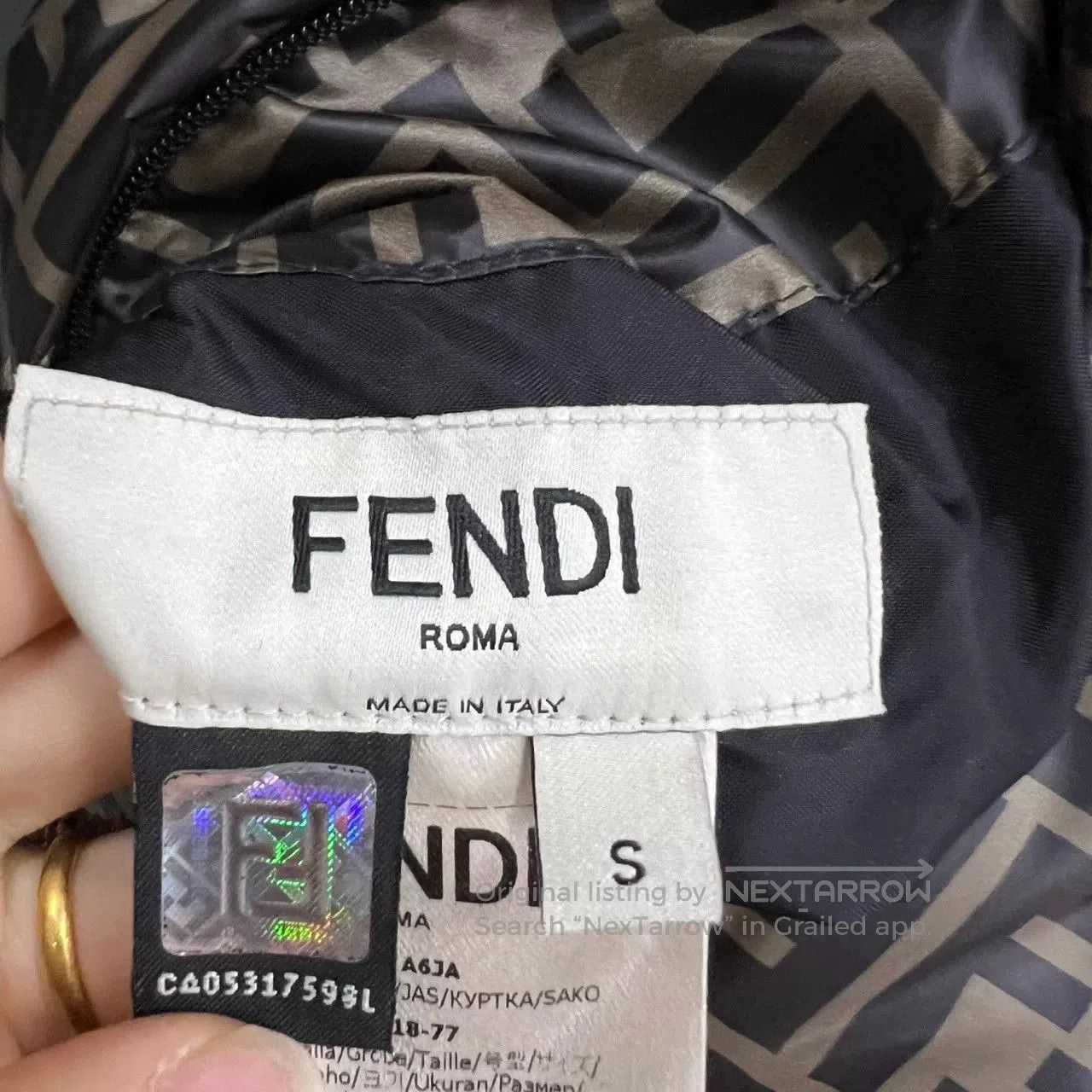 Fendi Fendi Double F Reversible Puffer Coat. Size US S / EU 44-46 / 1 - 5 Thumbnail