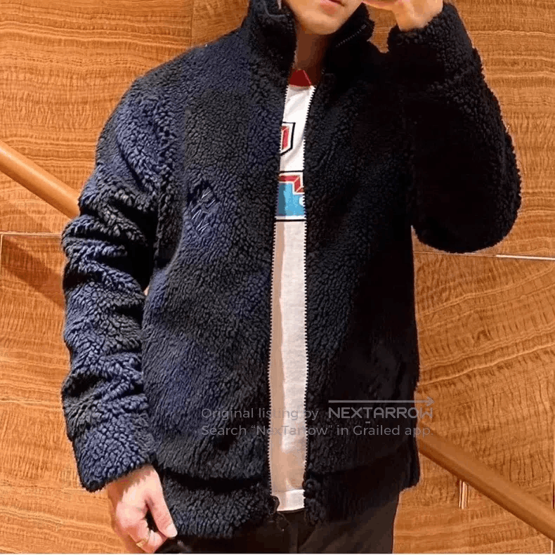 Louis Vuitton Louis Vuitton Black and blue checkerboard teddy jacket Size US S / EU 44-46 / 1 - 6 Thumbnail