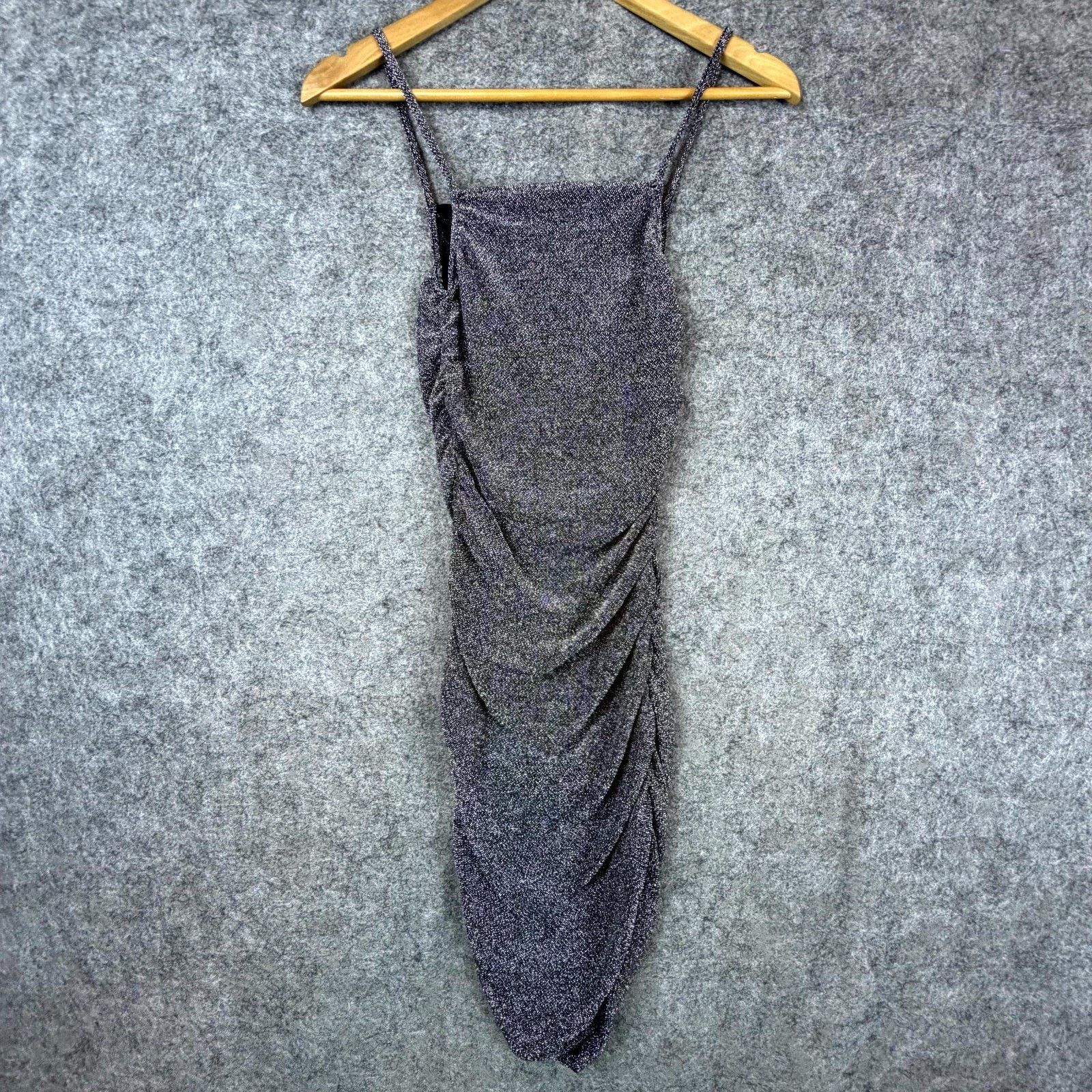 H&M H&M Divided Bling Dress XS Black Silver Clubwear Sparkle NYE Size XS / US 0-2 / IT 36-38 - 2 Thumbnail