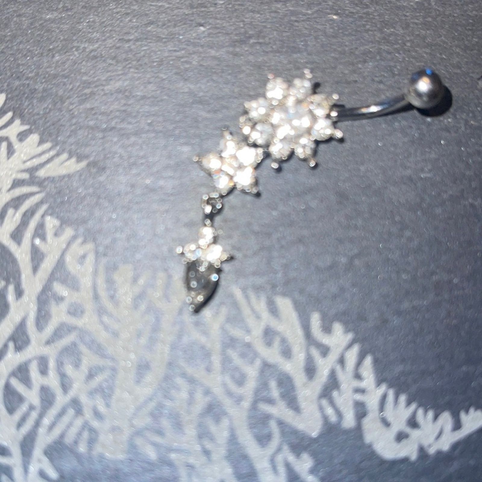 Other Stainless Steel Starburst Star Belly Ring Size ONE SIZE - 3 Thumbnail