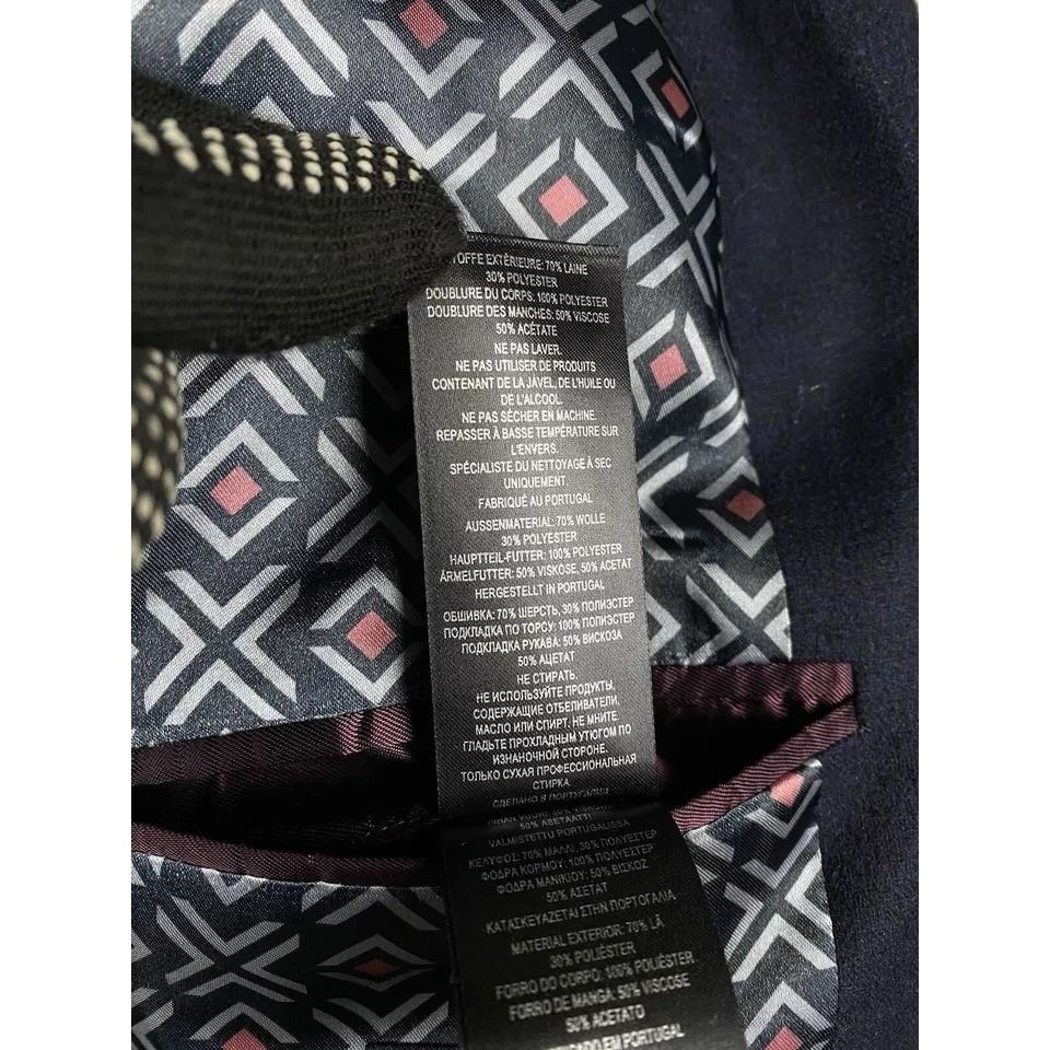 Ted Baker MINT! Ted Baker Men's Blue Wool Blazer Sportcoat Jacket Size Size 48R - 12 Thumbnail
