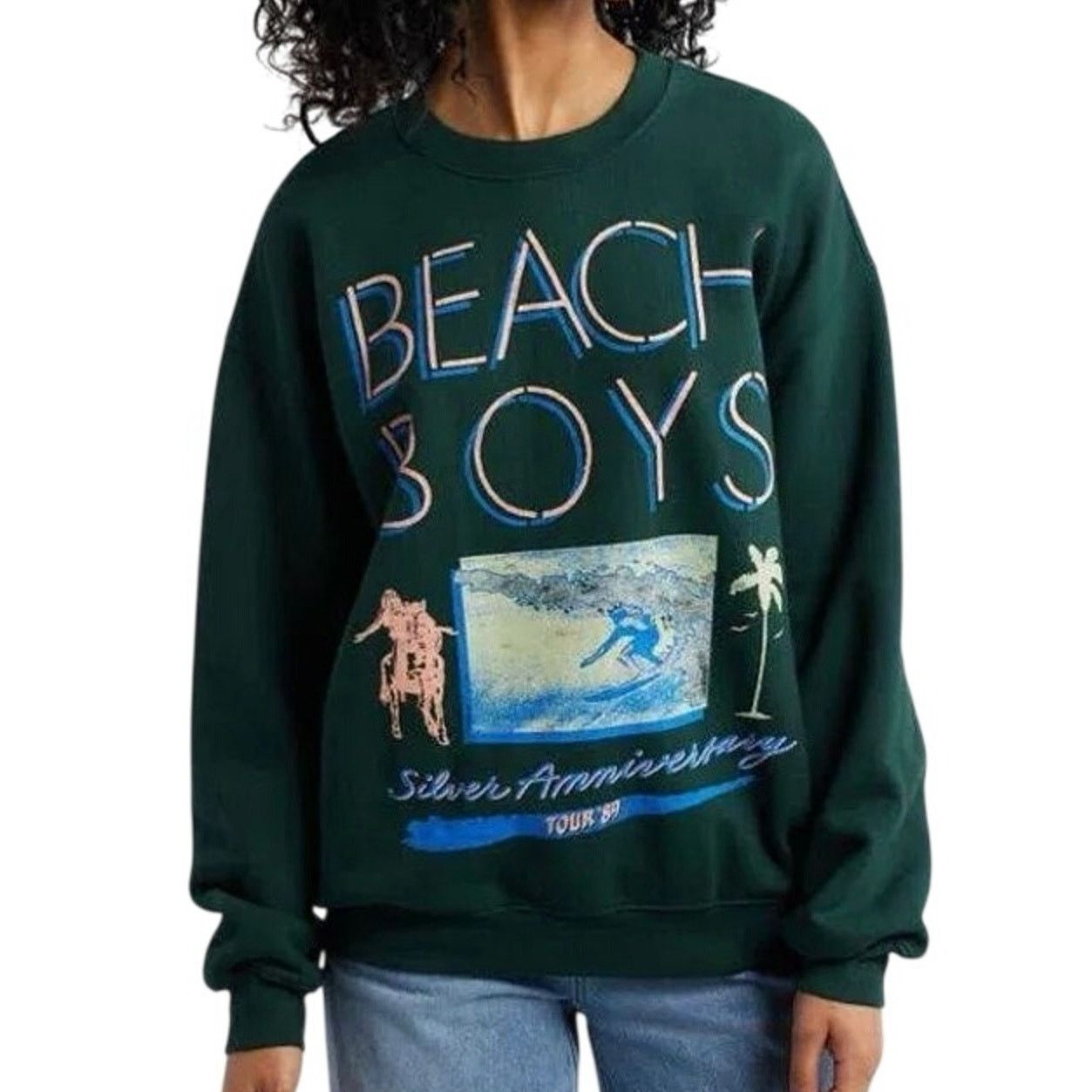 Daydreamer DAYDREAMER Beach Boys Pine Green Silver Anniversary BF Crew Size S / US 4 / IT 40 - 1 Thumbnail