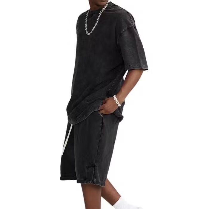 Japanese Brand Blank Comfy Black Washed T Shirt, Streetwear y2k Size US L / EU 52-54 / 3 - 3 Thumbnail