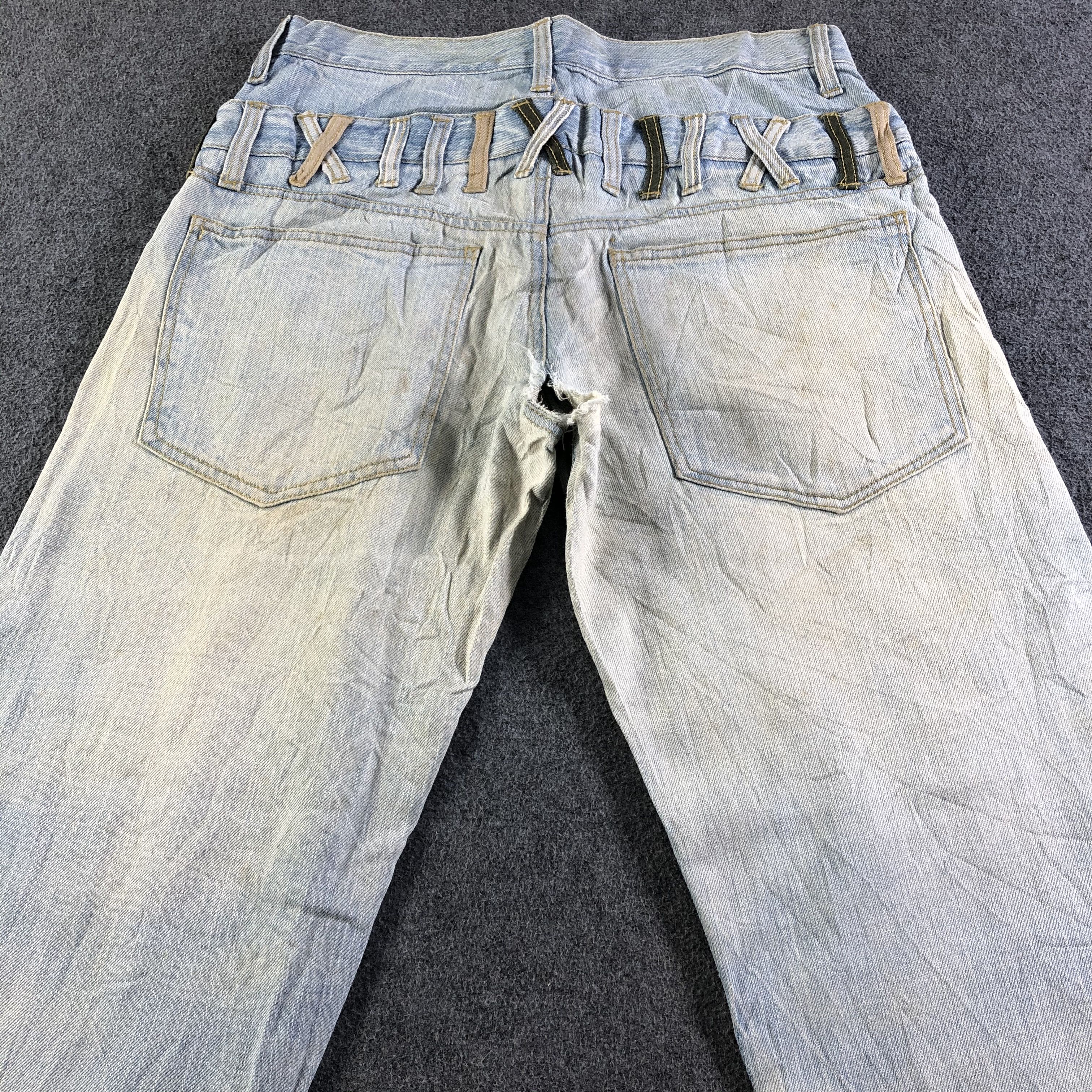 Japanese Brand Japan Vintage Double Waist Light Wash Jeans-J4594 Size US 31 - 4 Thumbnail