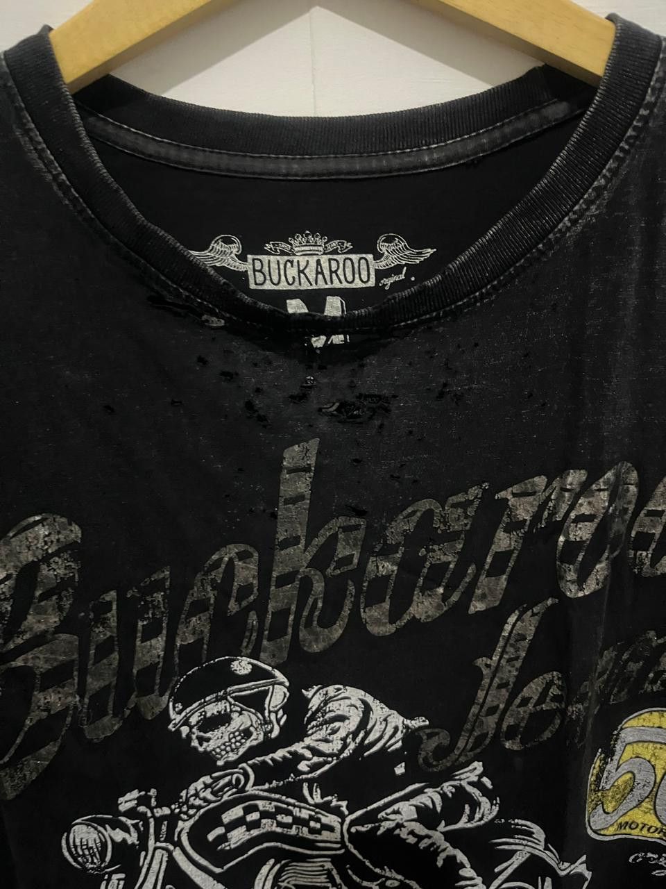 BUCKAROO Buckaro Skull Tee Faded Distrassed ifsixwasnine Size US M / EU 48-50 / 2 - 5 Thumbnail