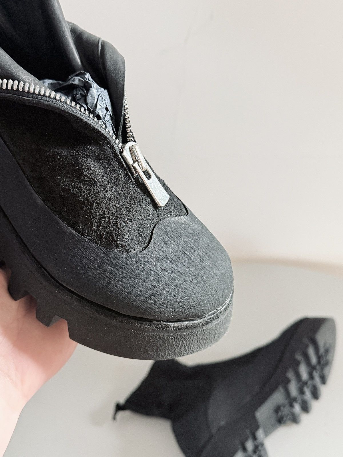 Guidi Guidi Front Zip Boots ZO06FZV Reverse Horse Leather Black Size US 7 / IT 37 - 11 Thumbnail