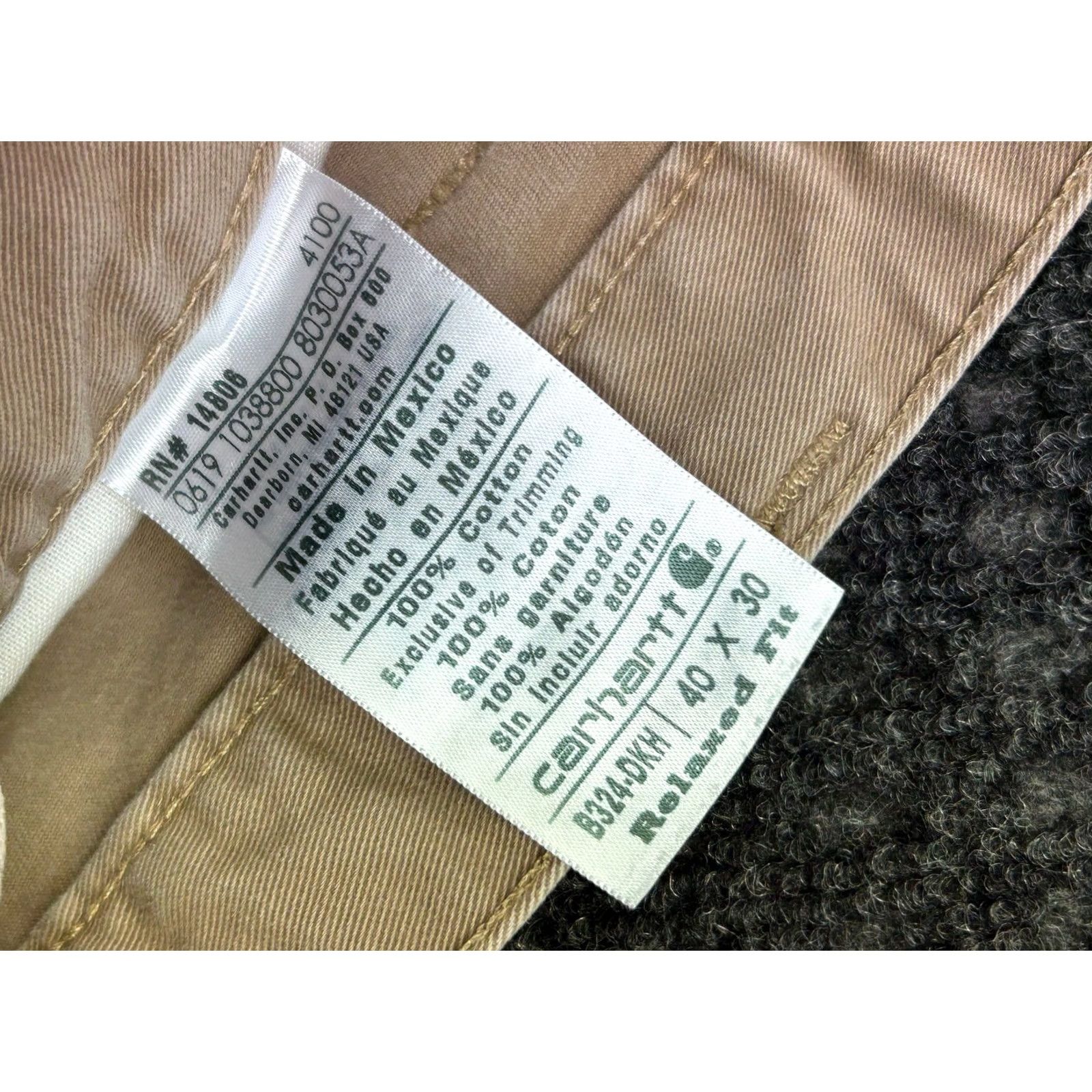 Carhartt VINTAGE Carhartt Relaxed Fit Canvas Work Pants Carpenter 40 x 30 Beige Men Pants 40 Beige Carhartt Carpenter USA Workwear 40 Mens Size US 40 / EU 56 - 5 Thumbnail