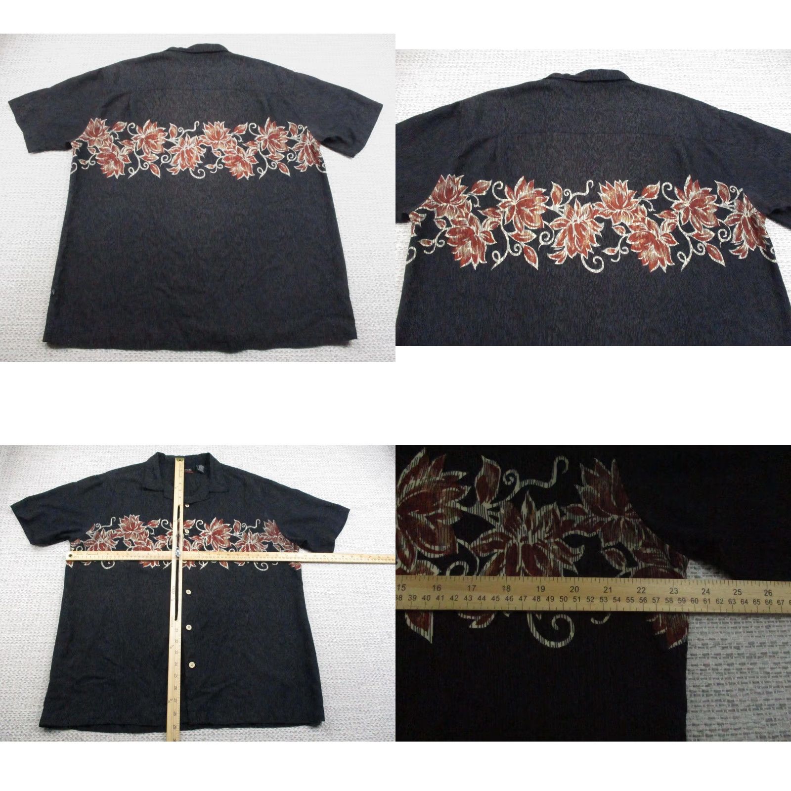 Ocean Pacific Ocean Pacific Shirt Mens L Black Floral Hawaiian Button Up Camp Casual Size US L / EU 52-54 / 3 - 8 Thumbnail