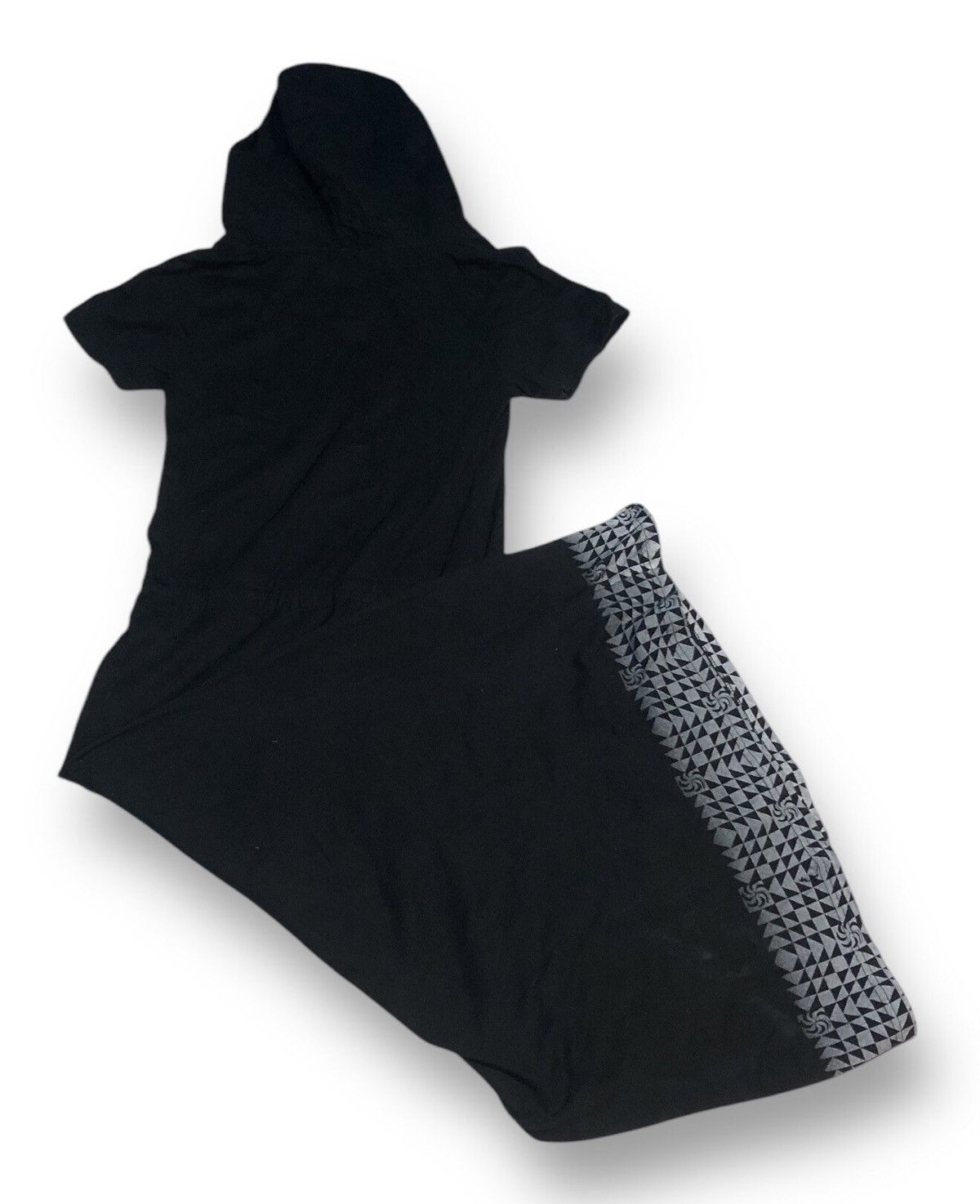 If Six Was Nine Banana Seven Punk Gothic Long Hoodie Dress (7) Size L / US 10 / IT 46 - 2 Thumbnail
