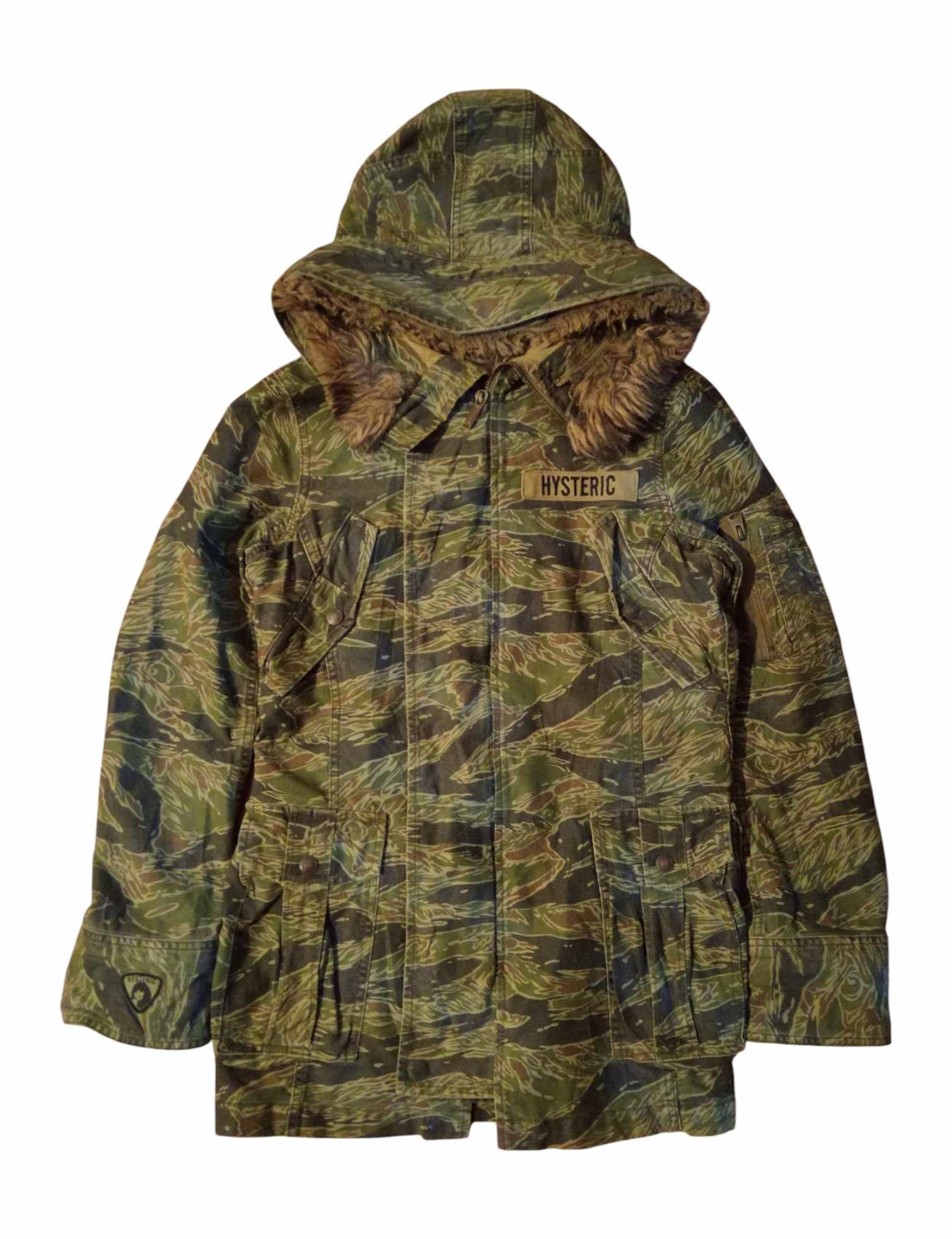 Hysteric Glamour × Japanese Brand × Vintage Vintage Hysteric Glamour Tiger Stripes Camouflage Fur Jacket Size US M / EU 48-50 / 2 - 3 Thumbnail