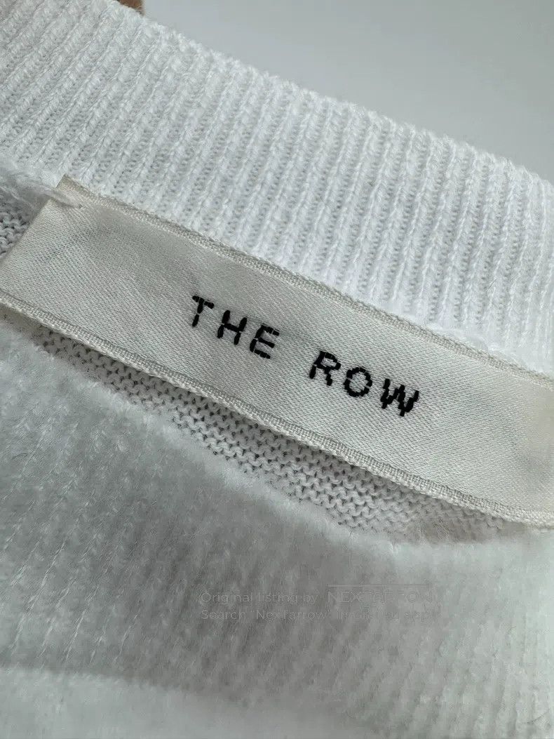 The Row The Row Pure White Loose Crew Neck Short Sleeve Tee Size XS / US 0-2 / IT 36-38 - 4 Thumbnail