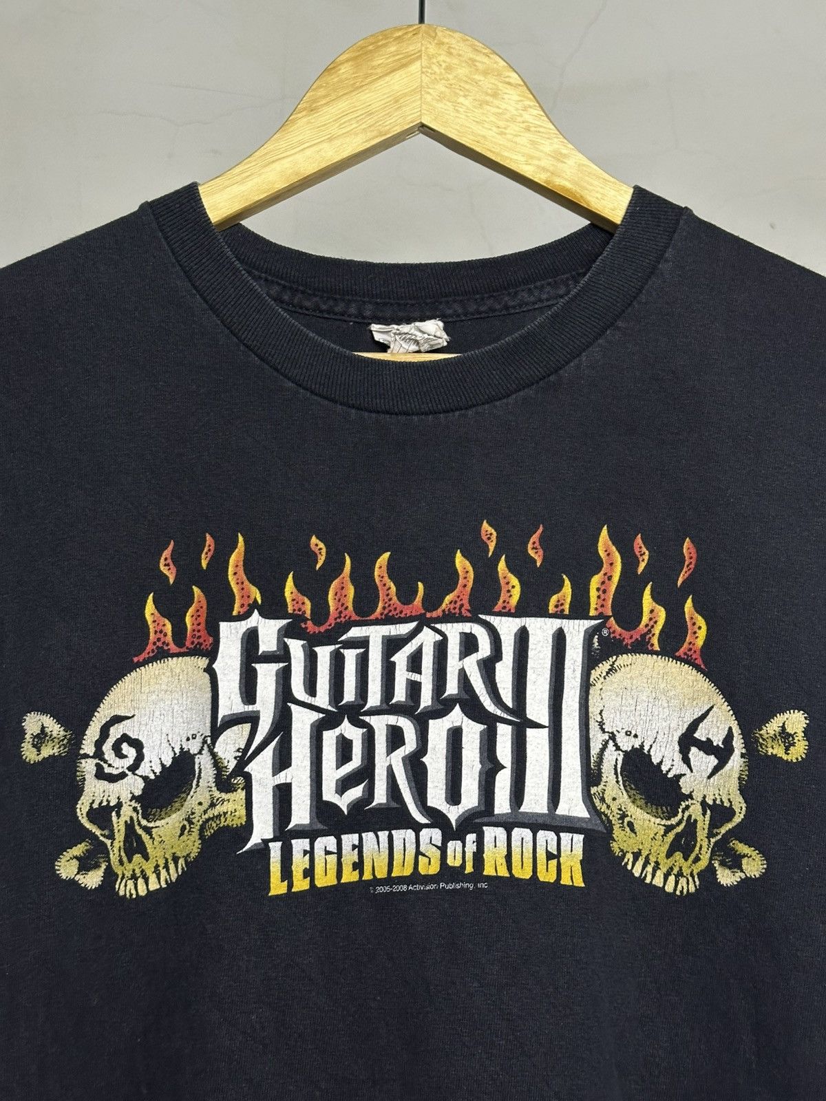 Band Tees × Playstation × Vintage 00’s Guitar Hero 3 Video Game Flame Skull Sleeveless Tshirt Size US M / EU 48-50 / 2 - 3 Thumbnail