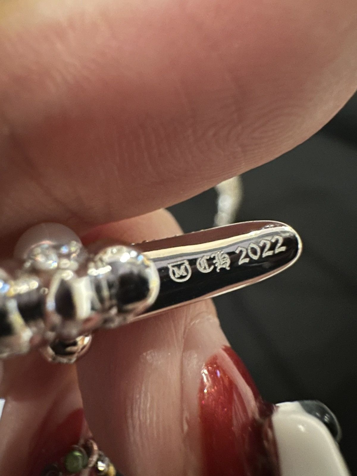 Chrome Hearts Chrome Hearts X Mikimoto White Gold Cross Pearl Necklace Size ONE SIZE - 8 Thumbnail