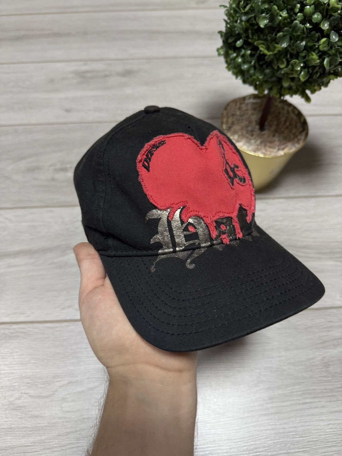 Diesel Diesel RARE ❤️ big heart cap hat vintage Size ONE SIZE - 4 Thumbnail