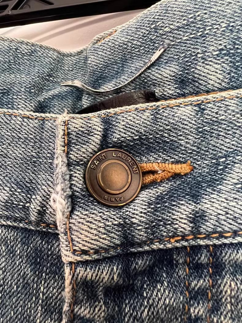 Saint Laurent Paris Saint Laurent Paris Distressed jeans Size US 31 - 3 Thumbnail