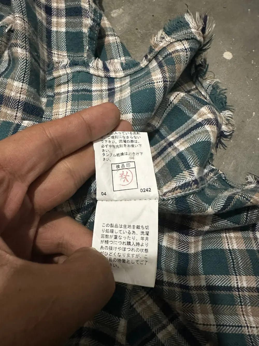 PPFM PPFM Flannel Frayed Hem Scab Pocket Design Shirt Size US M / EU 48-50 / 2 - 7 Thumbnail