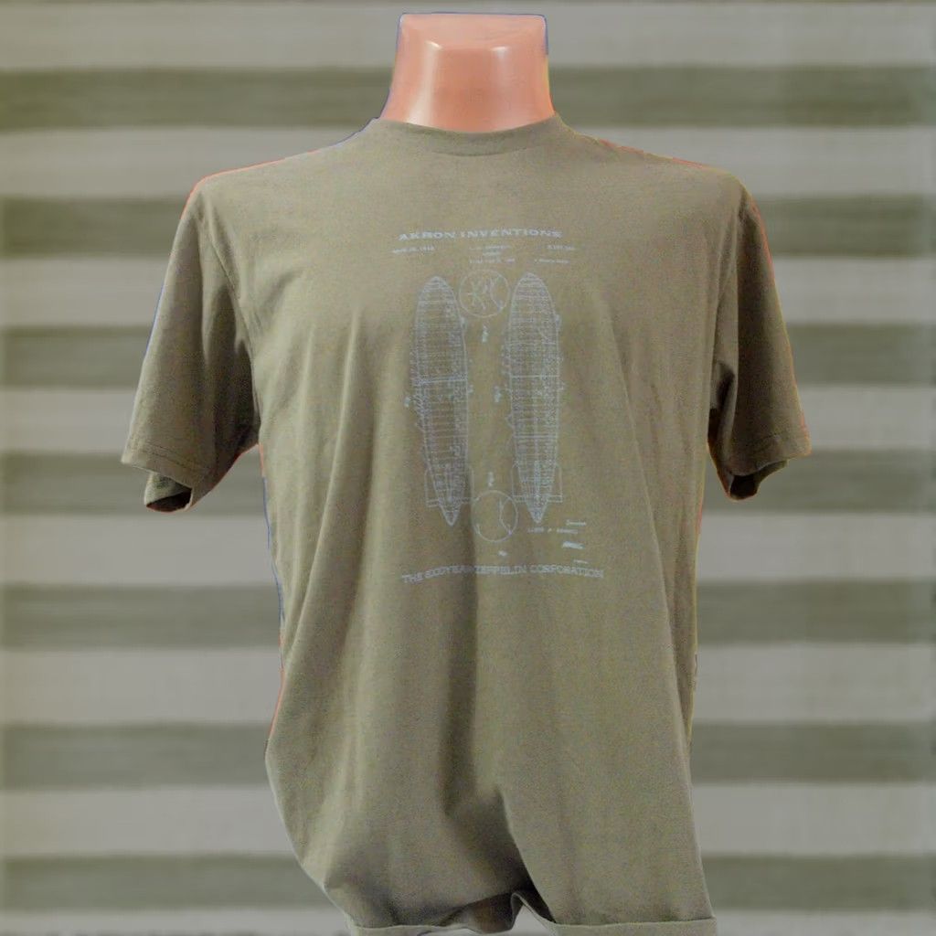 Vintage GOODYEAR ZEPPELIN Corp Shirt Men's XL BLIMP AEROSPACE Akron Inventions t NEW Size US XL / EU 56 / 4 - 1 Thumbnail