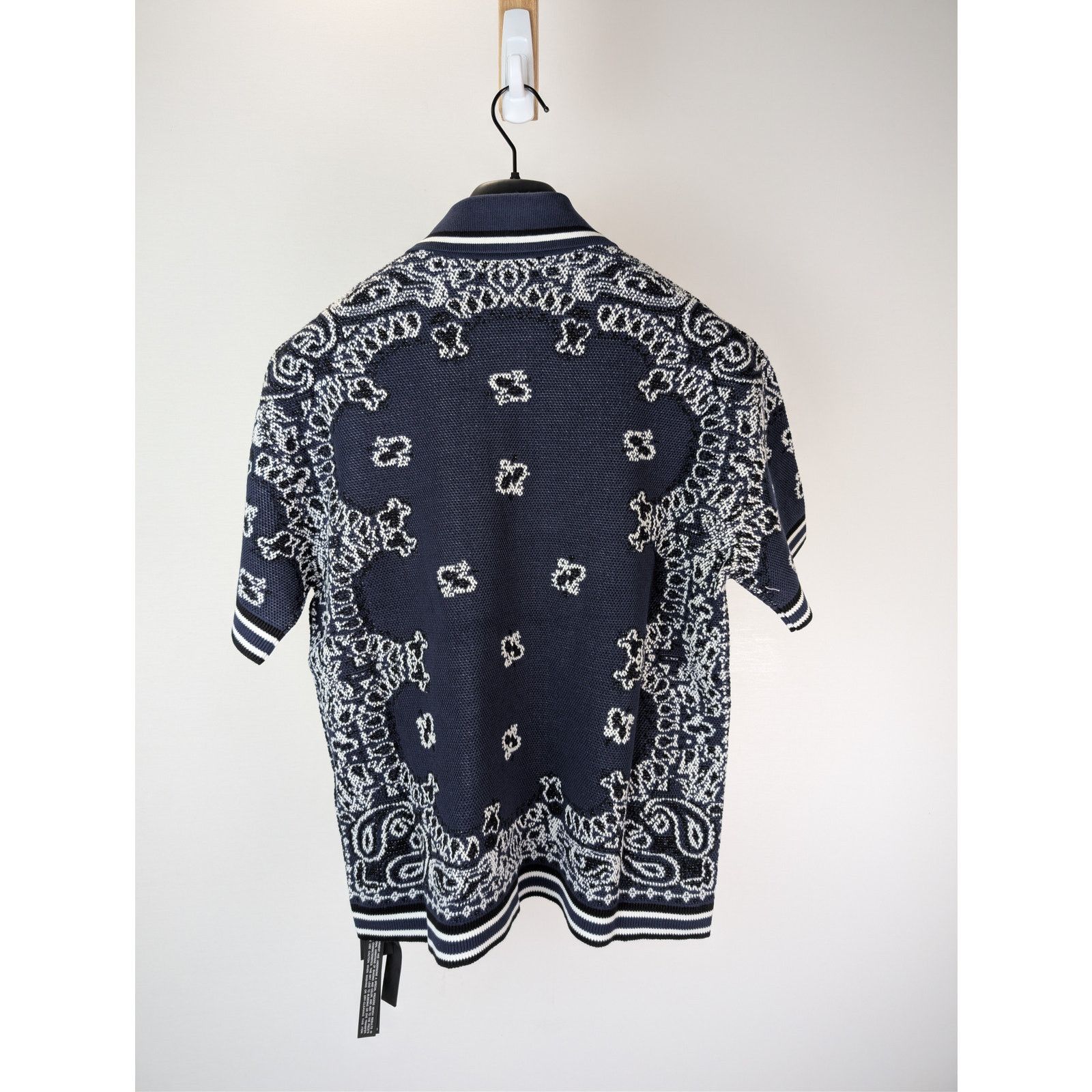 Amiri o1rshd1 Bandana Polo Shirt in Blue Size US S / EU 44-46 / 1 - 9 Thumbnail