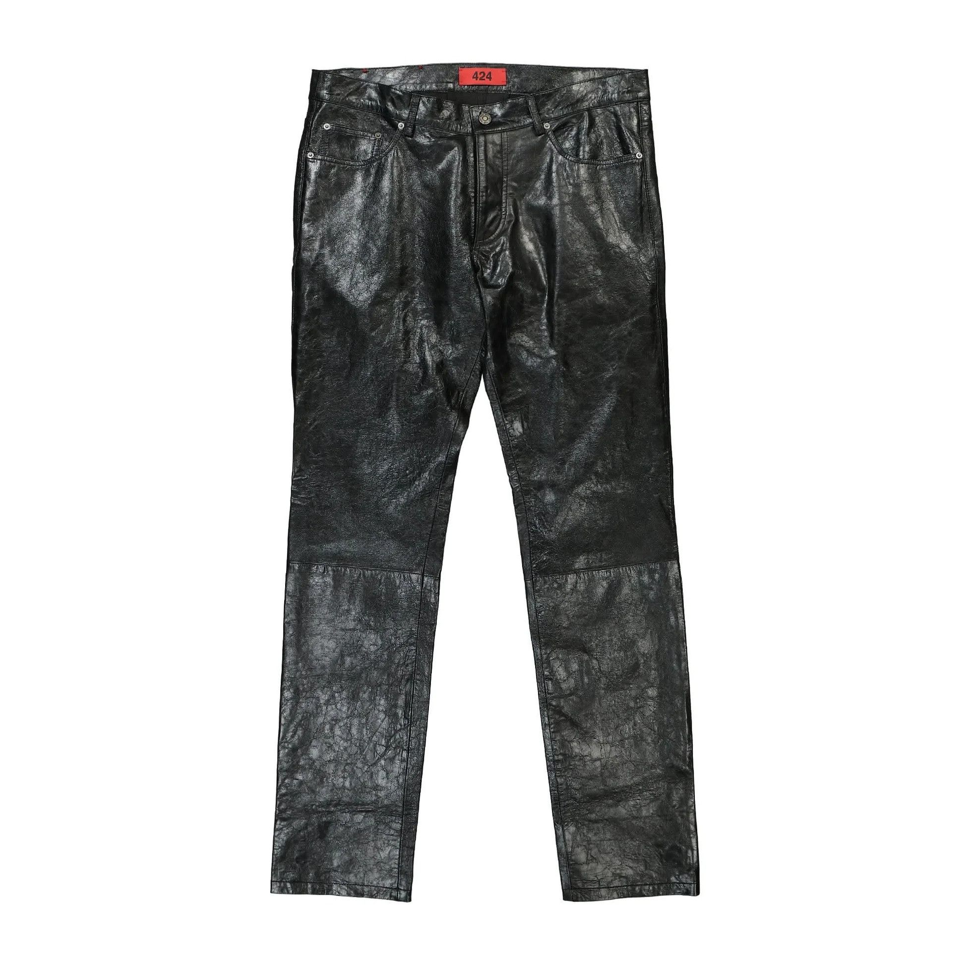 424 Leather Pants Trousers Jeans Four two Four