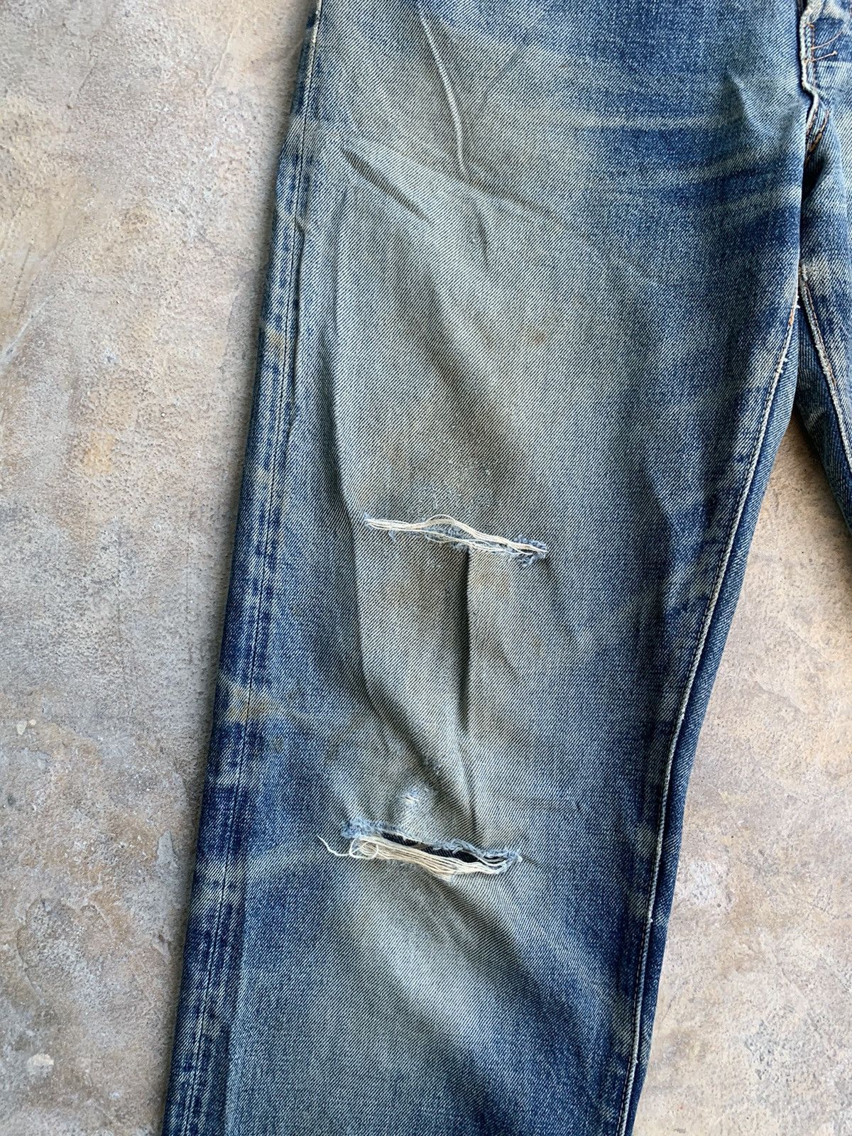 Sugar Cane Vintage Distressed Sugar Cane Redline Selvedge Denim Size US 30 / EU 46 - 7 Thumbnail