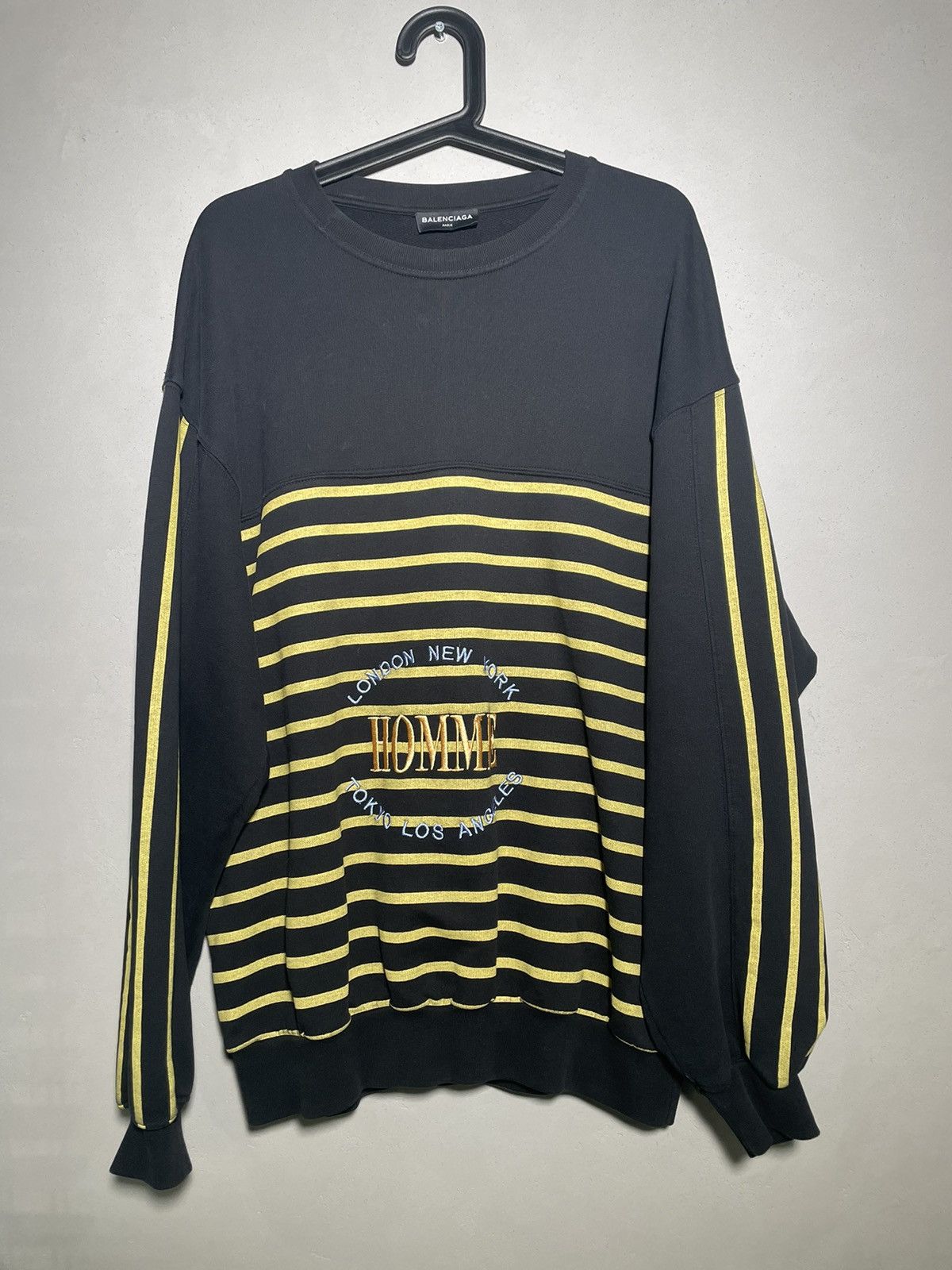 image of Balenciaga Fw17 Crewneck Asap Rocky in Black, Men's (Size Small)