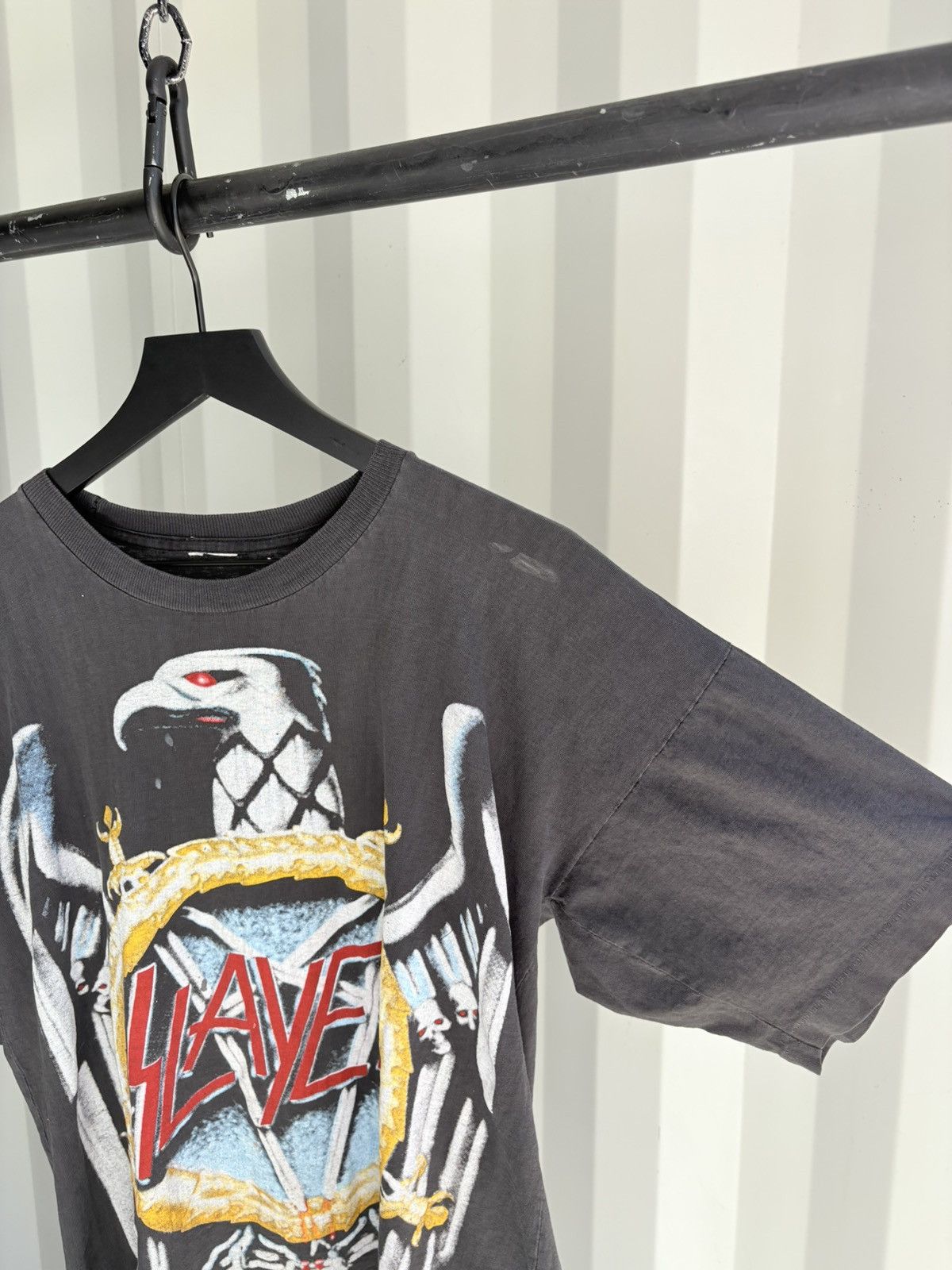 Thrashed Slayer Faded Distressed Shirt ERD GRUNGE Paper Thin