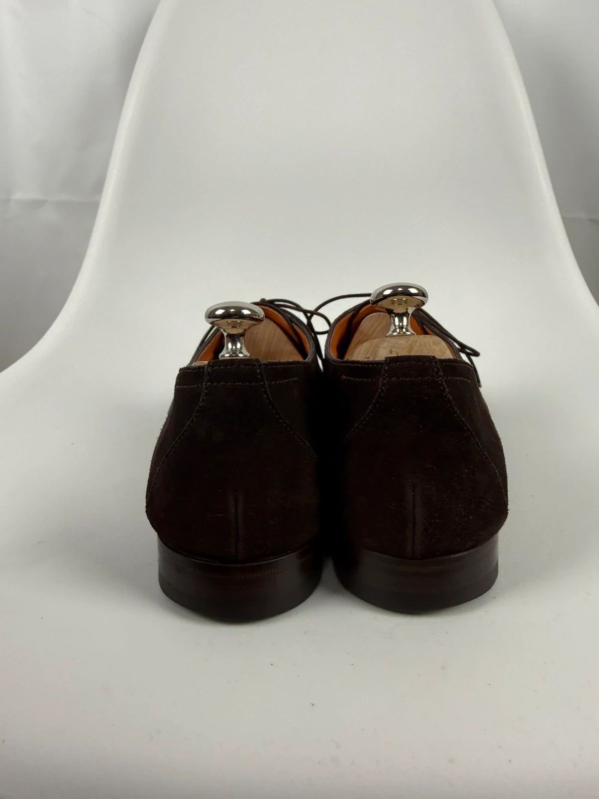 Santoni Santoni Suede Derby Dress Shoes size 9.5 Size US 10.5 / EU 43-44 - 4 Thumbnail