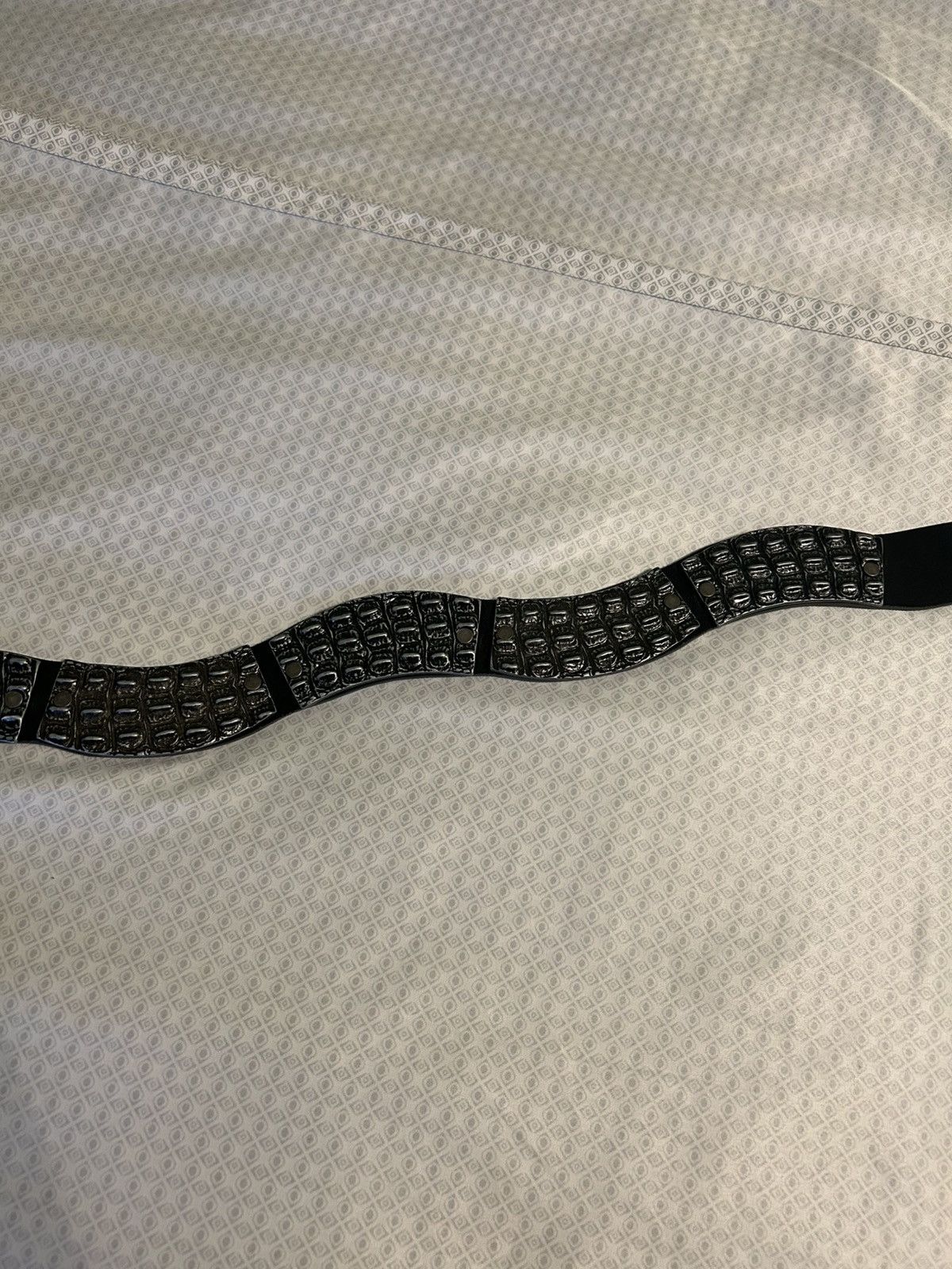 Diesel Diesel Crocodile Belt Size 42 - 17 Thumbnail
