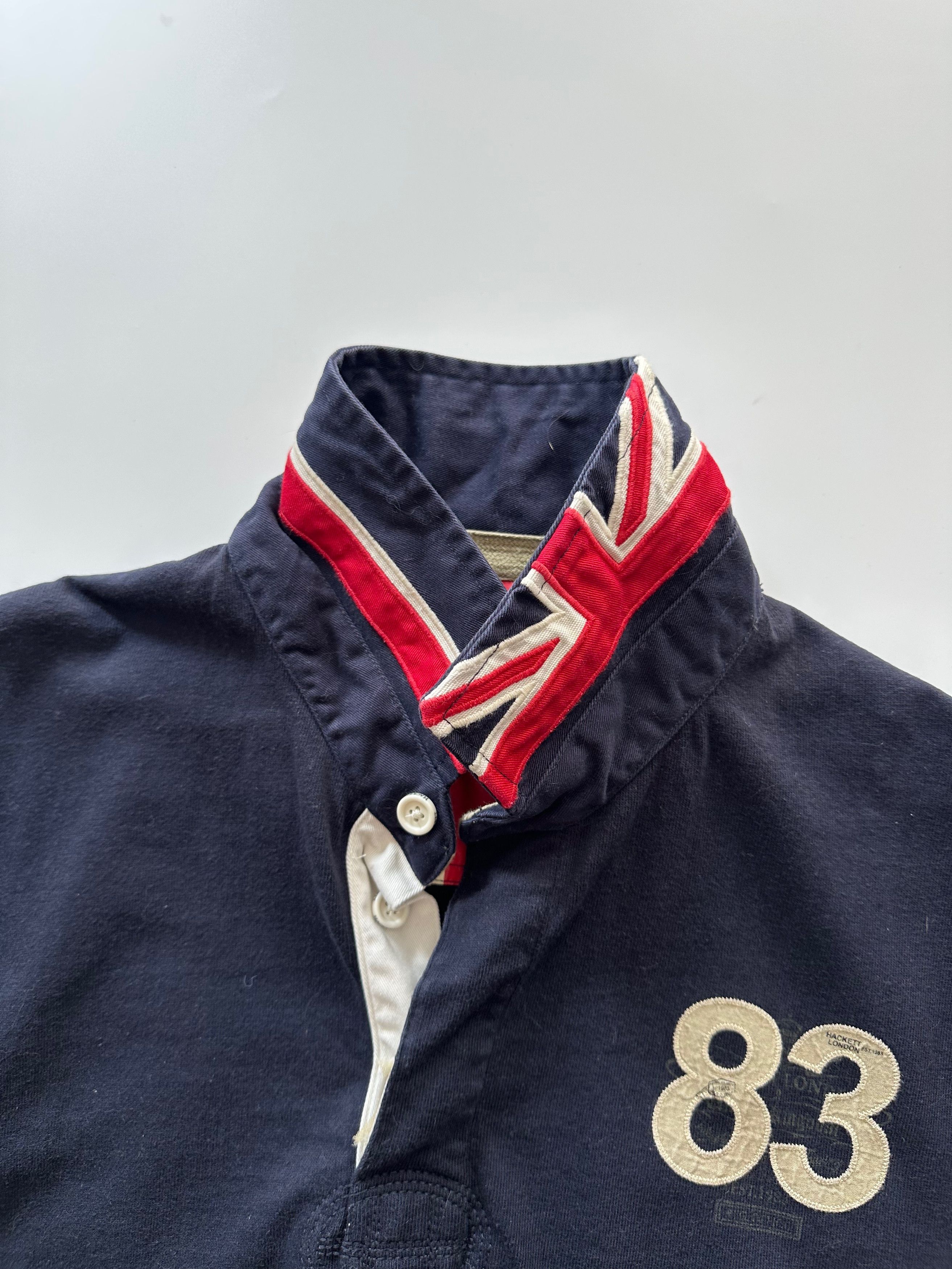 Hackett HACKETT Men’s Country Club Rugby style, Navy/Union Jack Size US XXL / EU 58 / 5 - 13 Thumbnail
