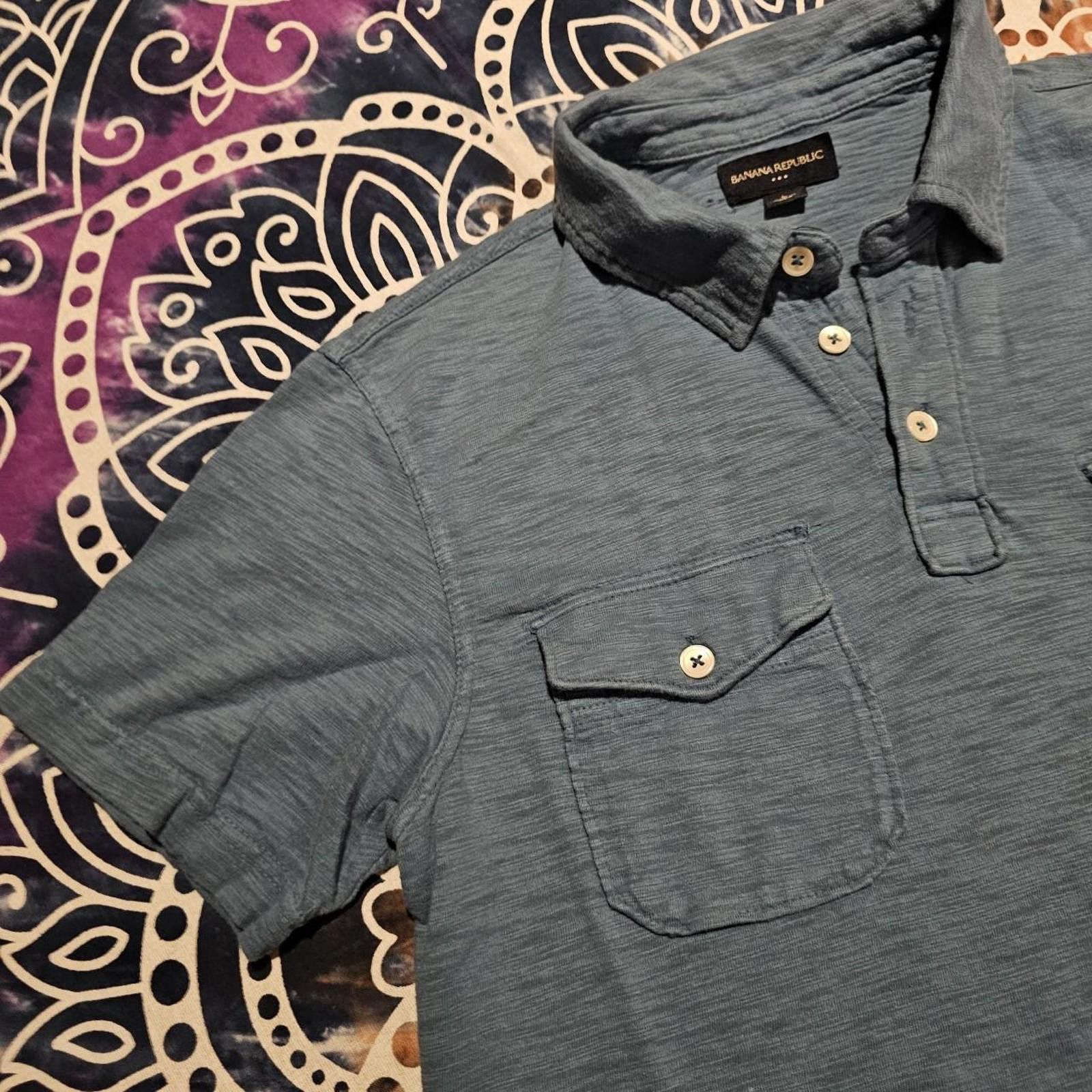 Banana Republic Banana Republic Men's Blue Polo-shirt Size US L / EU 52-54 / 3 - 4 Thumbnail