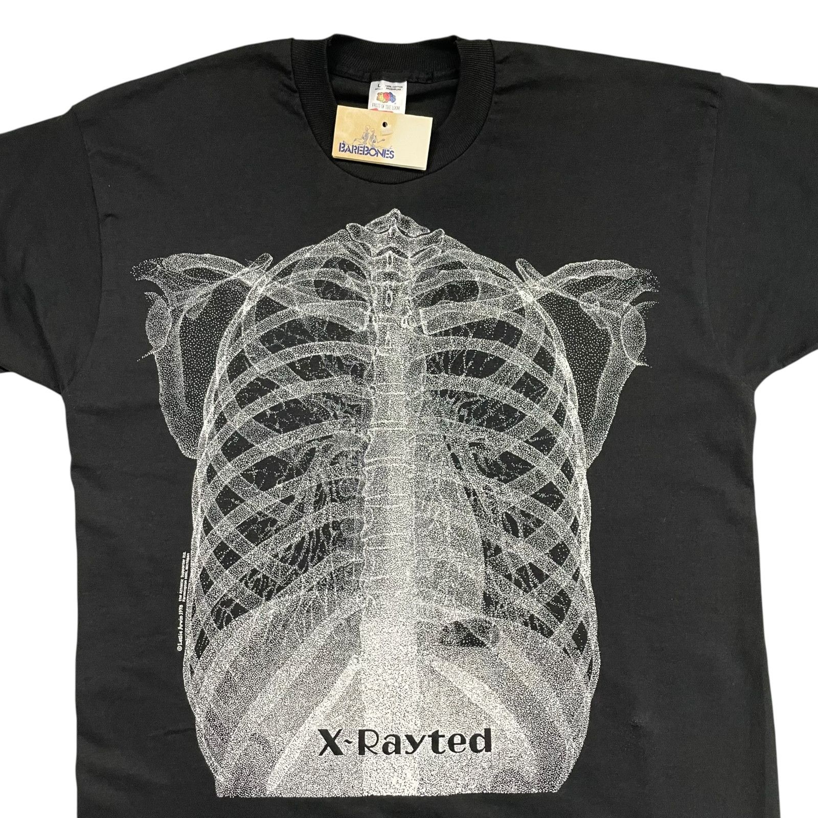 Vintage DS 90s LESLIE ARWIN X-RAYTED SKELETON BAREBONES T-SHIRT Size US L / EU 52-54 / 3 - 2 Thumbnail