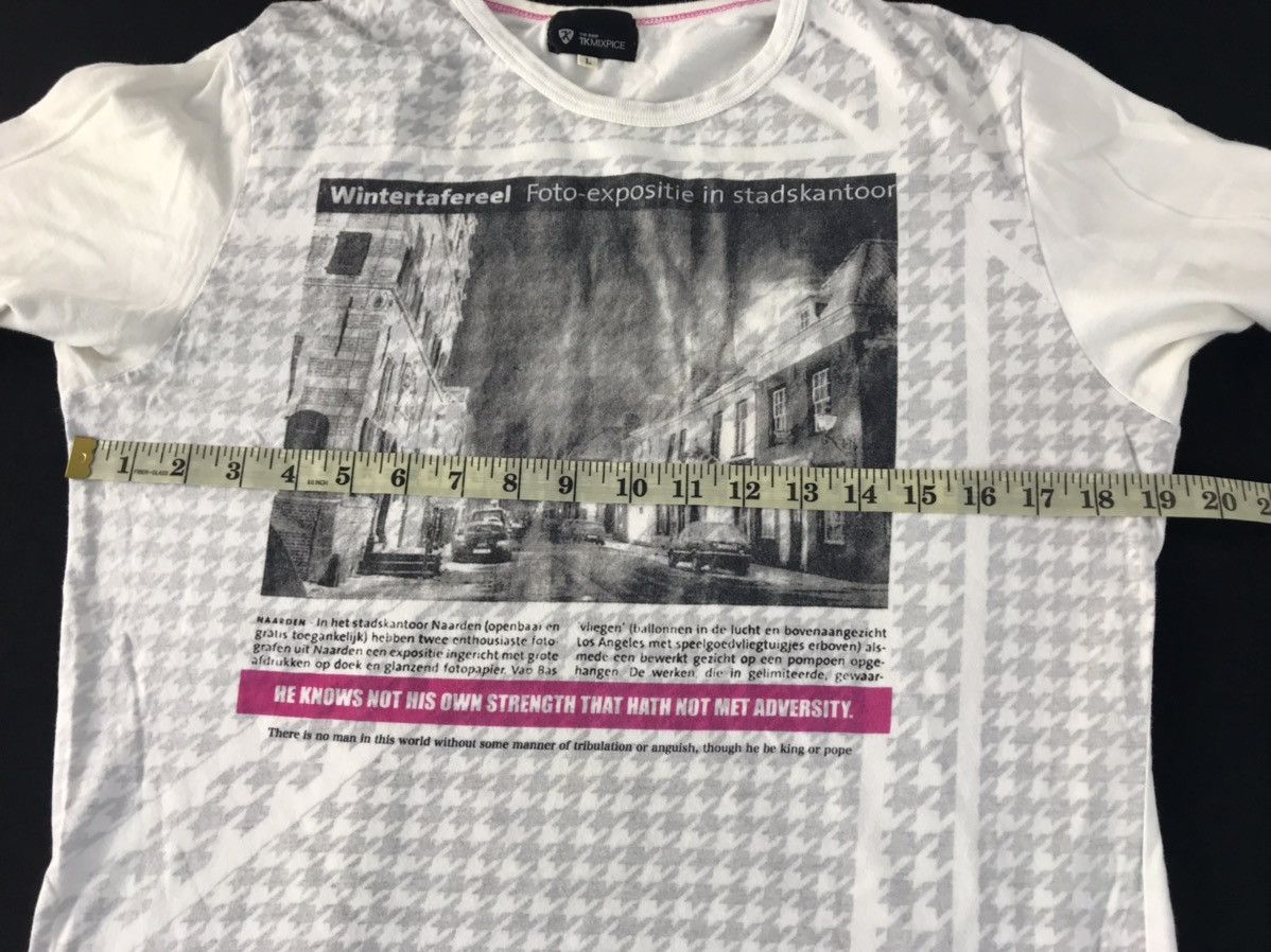 Japanese Brand Takeo Kikuchi The Shop TKmixpice Houndstooth Tee Size L / US 10 / IT 46 - 8 Thumbnail