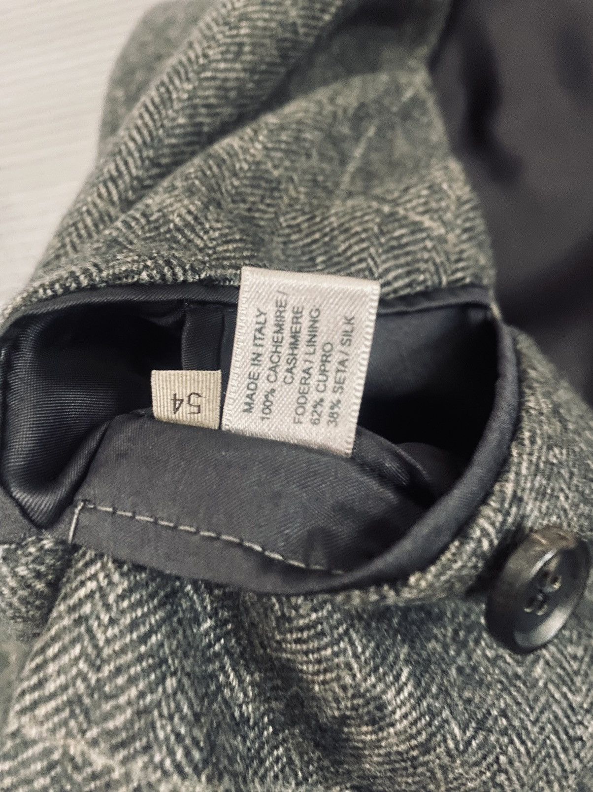 Bottega Veneta Bottega Veneta 🇮🇹 cashmere grey check jacket 54 NWT Size 44R - 9 Thumbnail