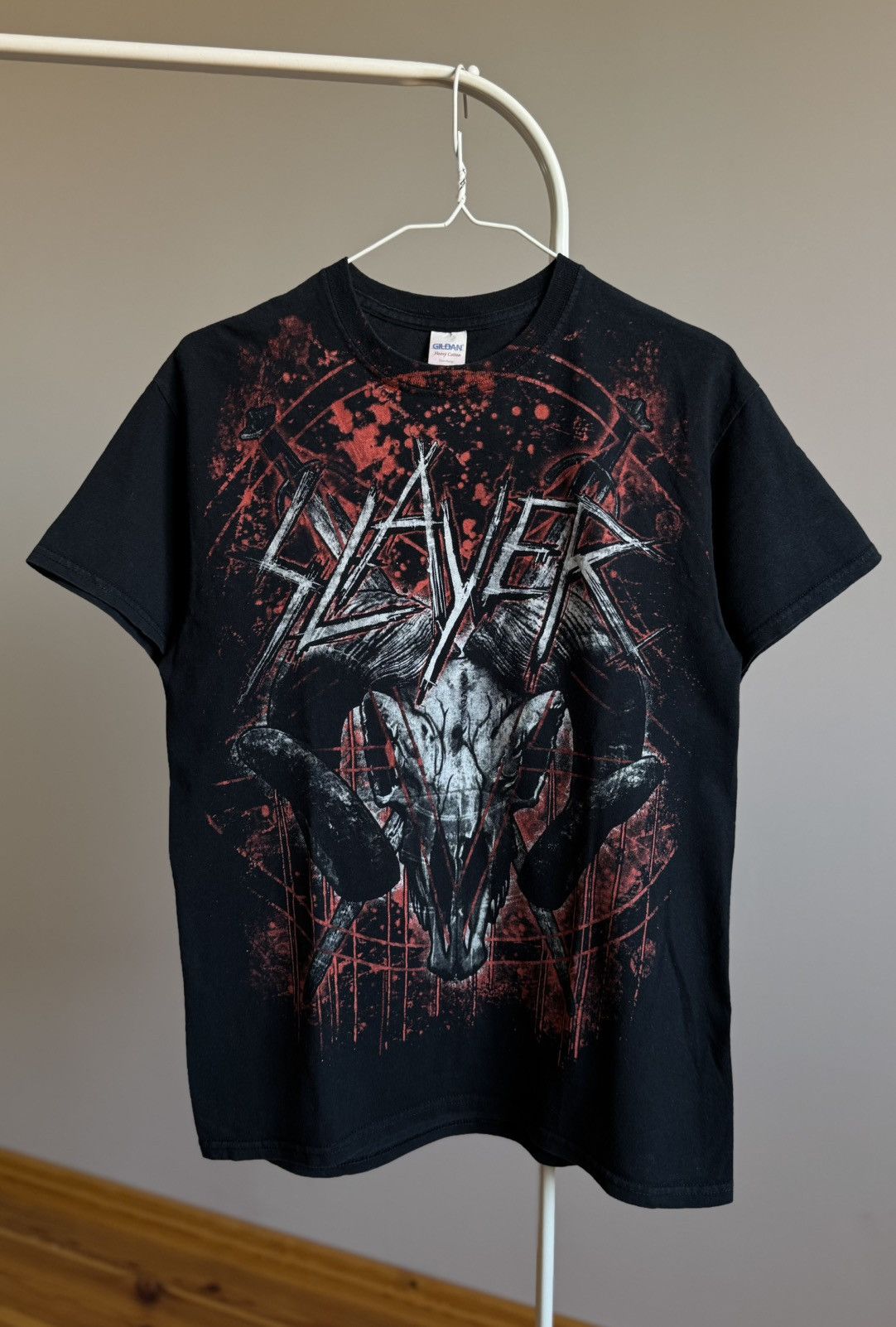 Band Tees Slayer Vintage Tour Metal Rock T-shirt Black Tee Metal Size US M / EU 48-50 / 2 - 2 Thumbnail