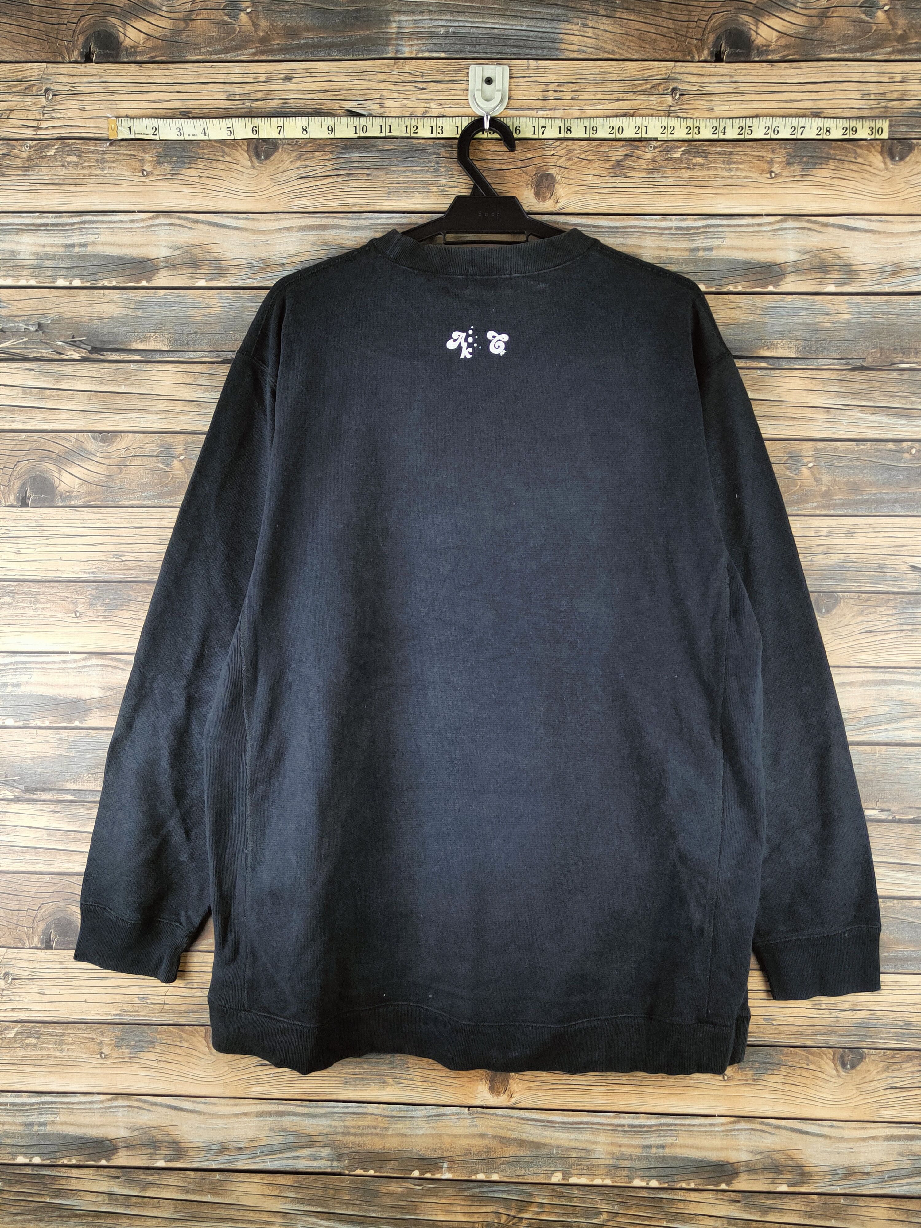 Japanese Brand DL Craft Black rapper Sweatshirts #46-212 Size US XXL / EU 58 / 5 - 8 Thumbnail