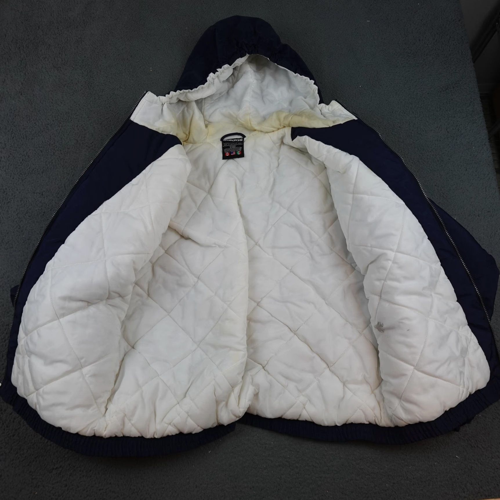 Adidas VINTAGE Adidas Jacket Mens XL Blue Windbreaker Hooded Coat 90s Sports Size US XL / EU 56 / 4 - 5 Thumbnail