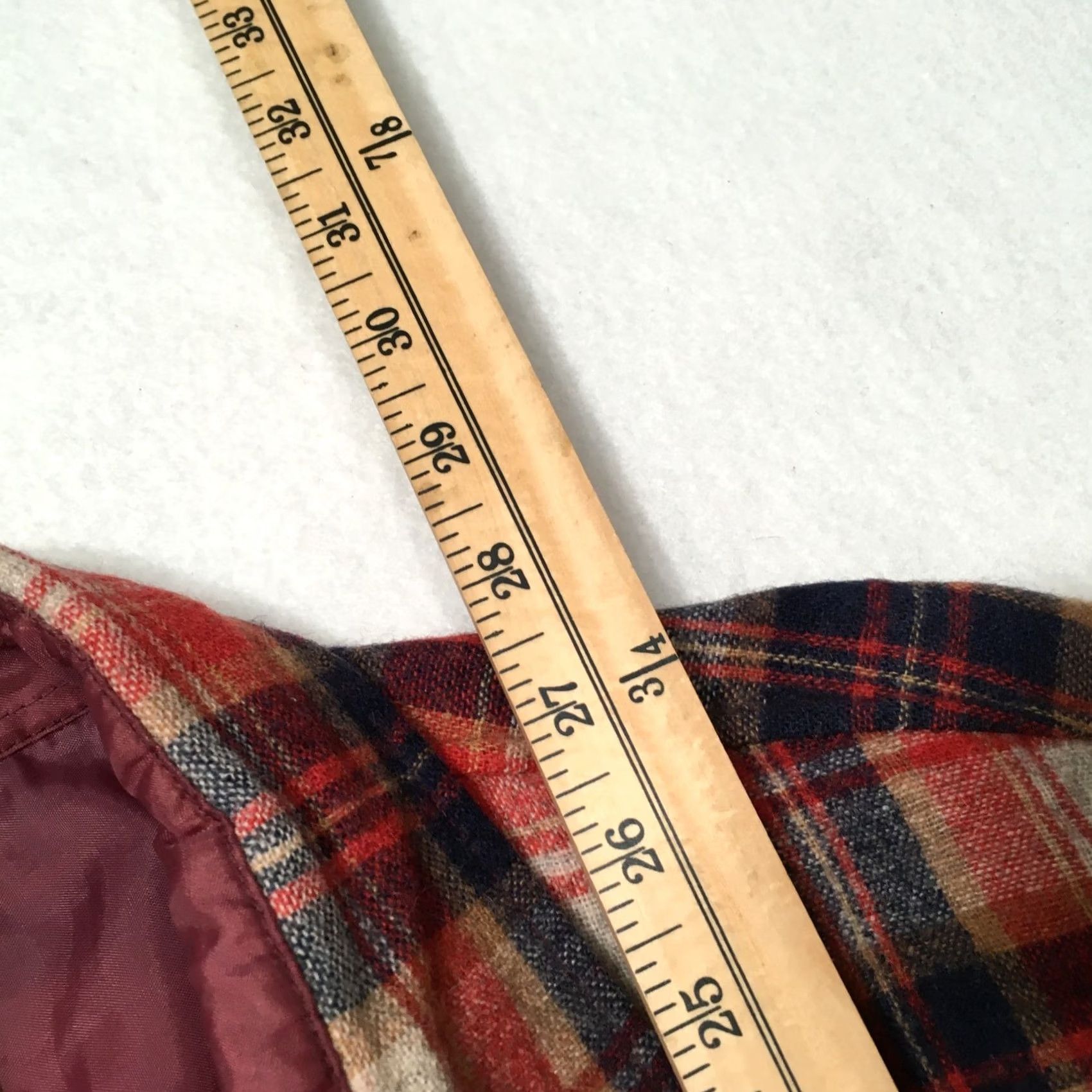 Vintage VINTAGE Briggs Flannel Shirt Large Red Plaid Wool Blend Western 70s Distressed Mens Shirt Size US L / EU 52-54 / 3 - 6 Thumbnail