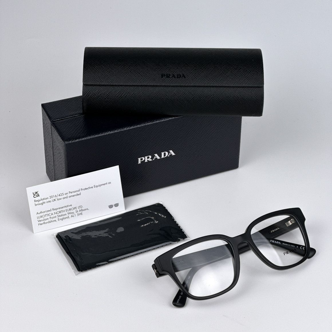 Prada NEW Prada PRA09V 12P1O1 Square Unisex Eyeglasses VPR A09 Size ONE SIZE - 10 Thumbnail