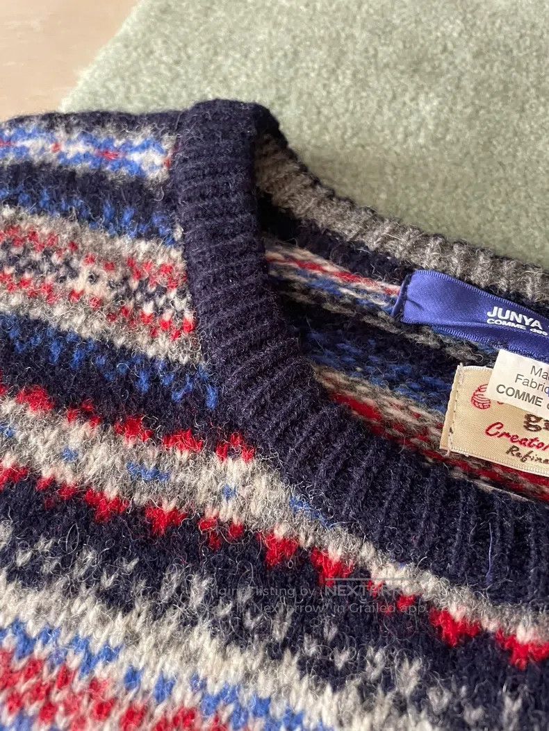 Other Junya Watanabe Wool multi-color handmade flower knitted sw Size US S / EU 44-46 / 1 - 3 Thumbnail